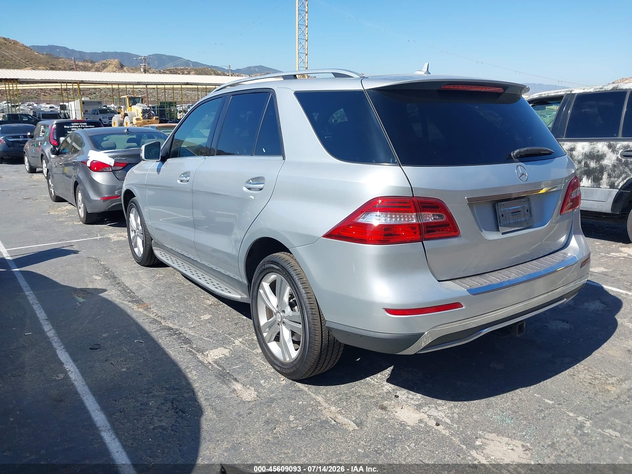 2013 Mercedes-benz Ml 350 Silver vin: 4JGDA5JB9DA190789