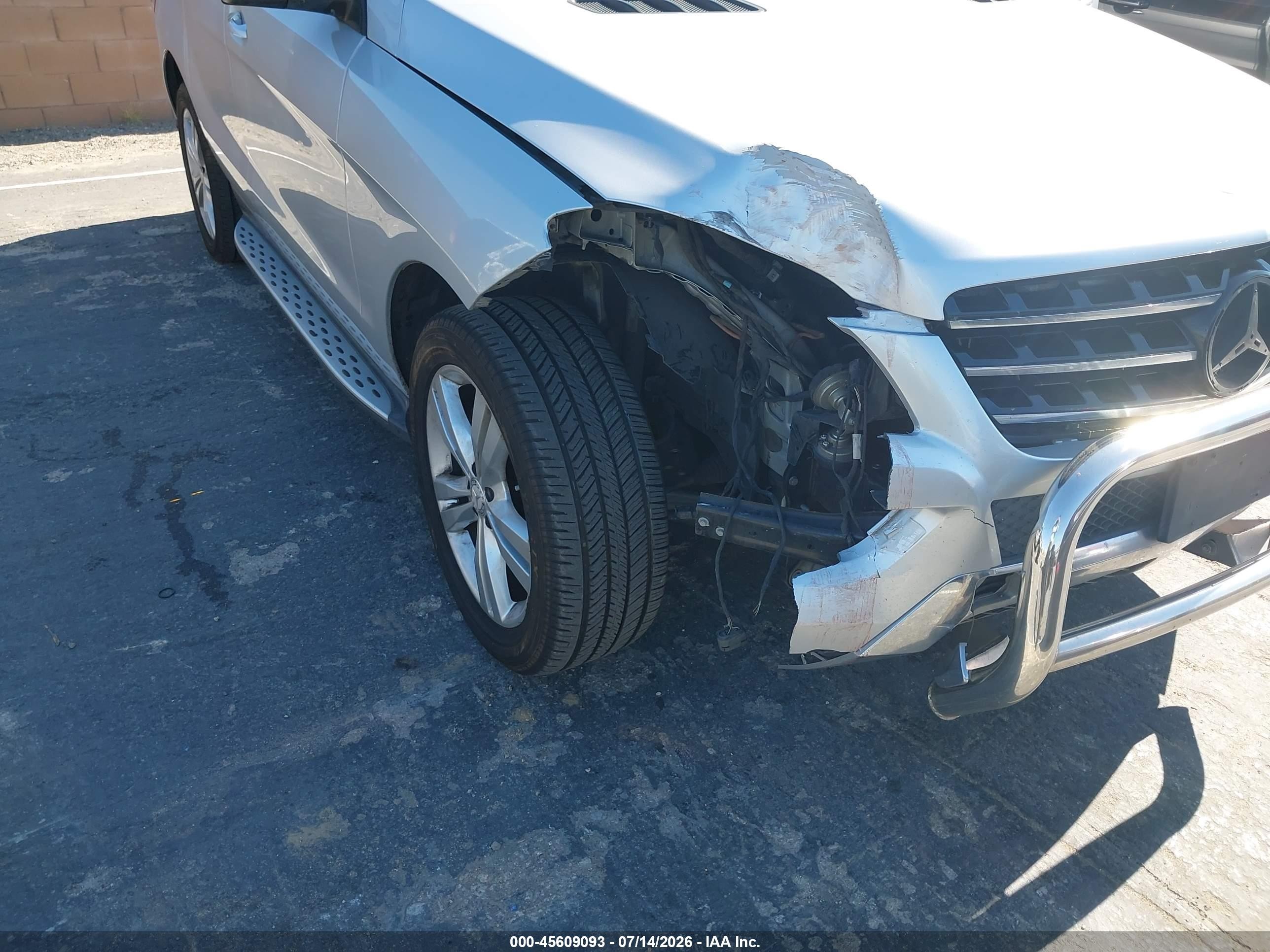 2013 Mercedes-benz Ml 350 Silver vin: 4JGDA5JB9DA190789