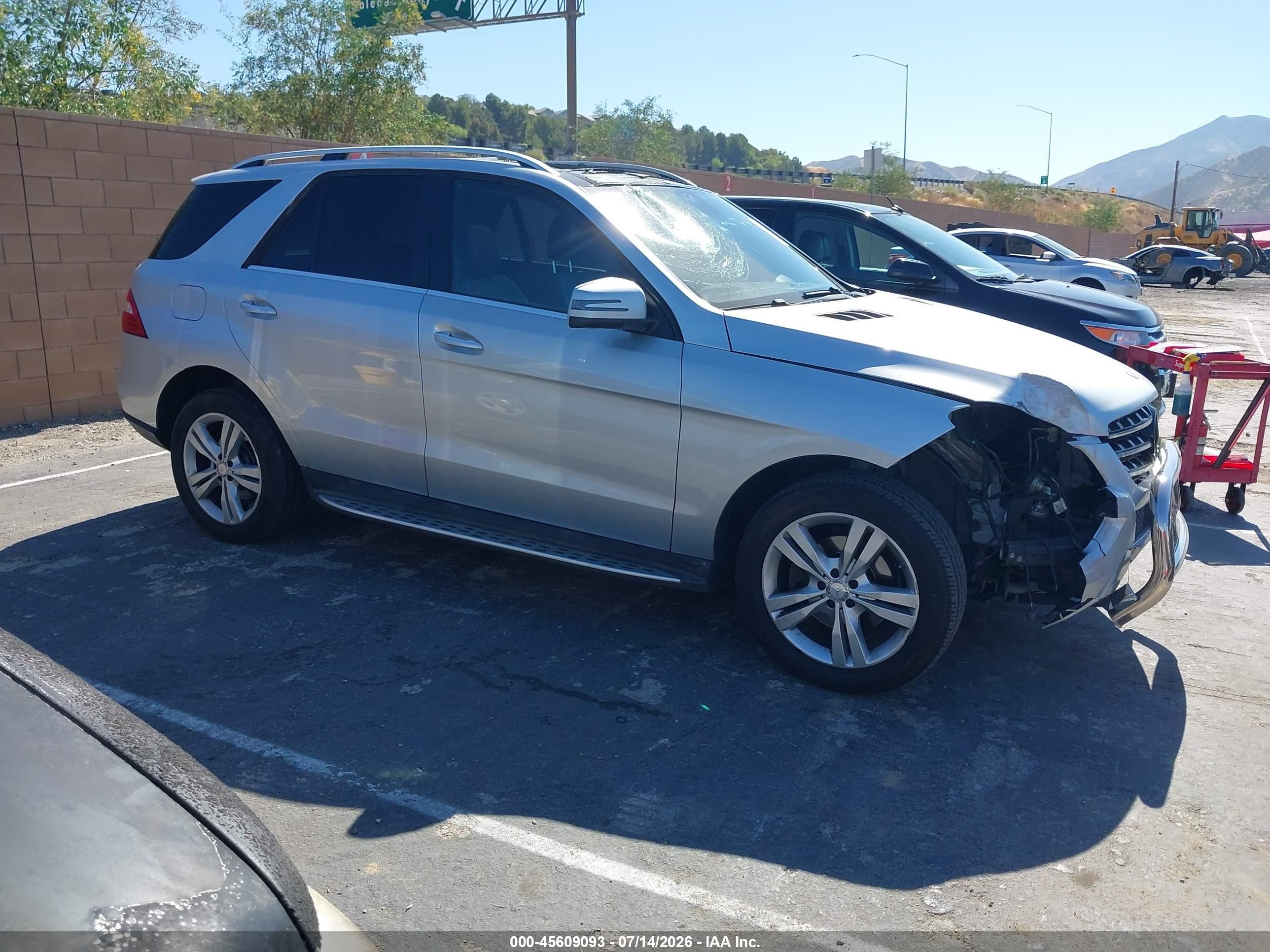 2013 Mercedes-benz Ml 350 Silver vin: 4JGDA5JB9DA190789