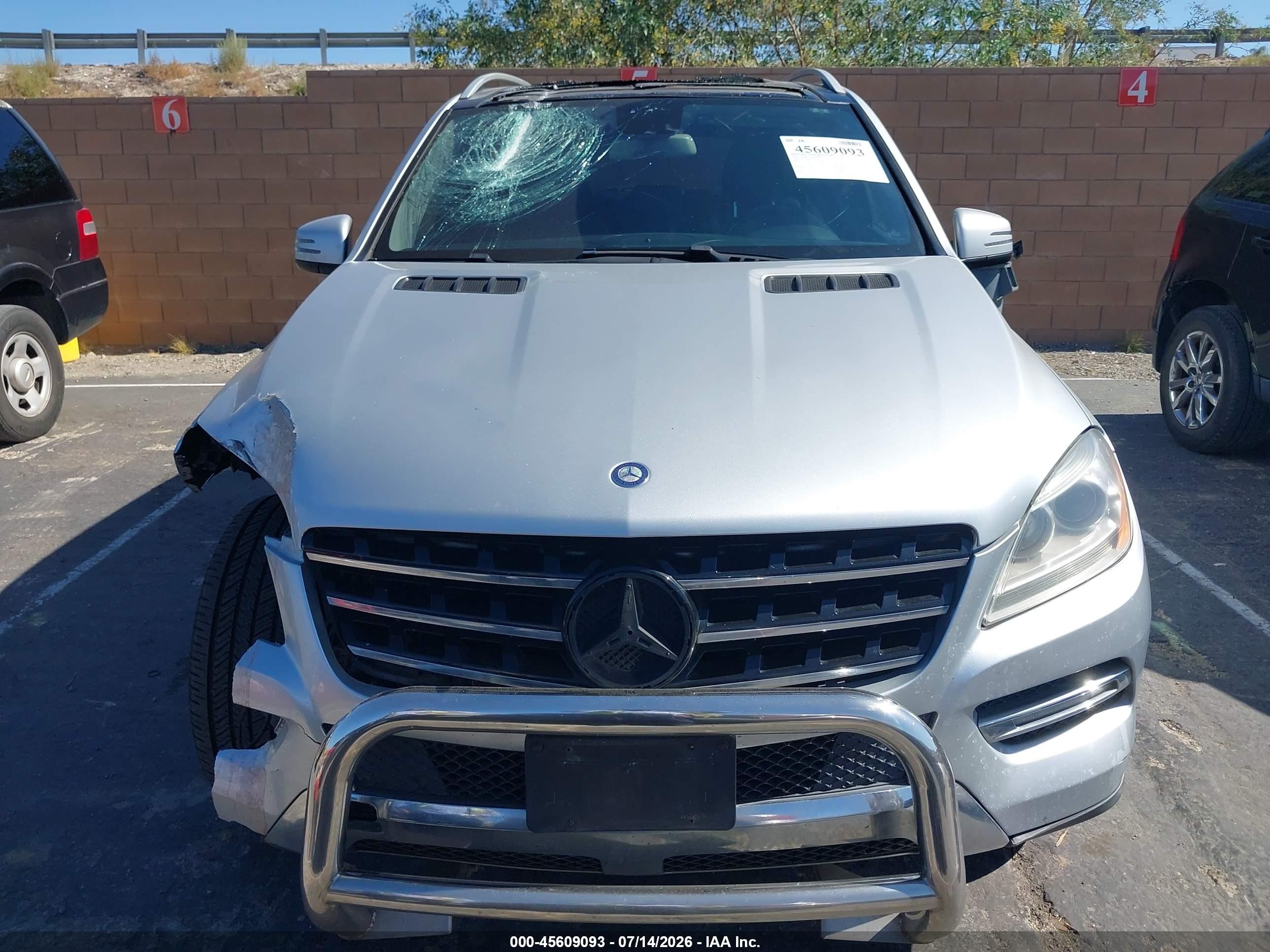 2013 Mercedes-benz Ml 350 Silver vin: 4JGDA5JB9DA190789