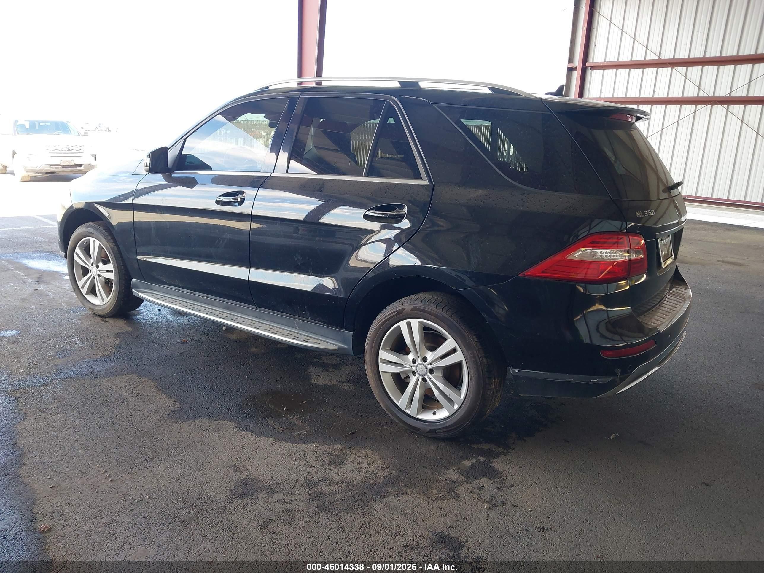 2013 Mercedes-benz Ml 350   Black vin: 4JGDA5JB9DA249162