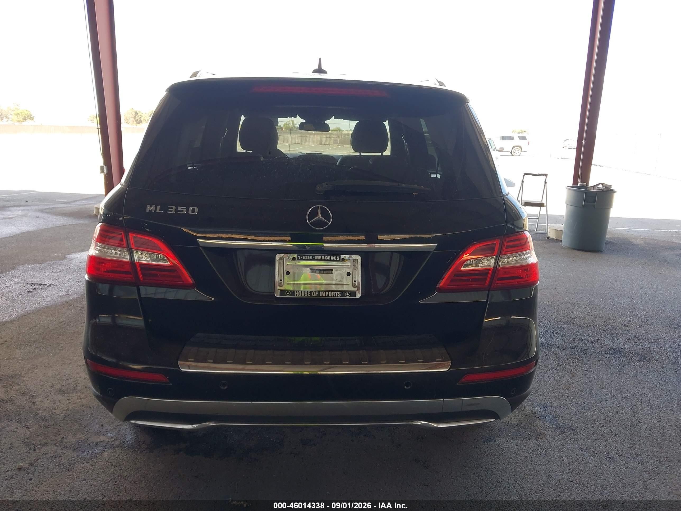2013 Mercedes-benz Ml 350   Black vin: 4JGDA5JB9DA249162