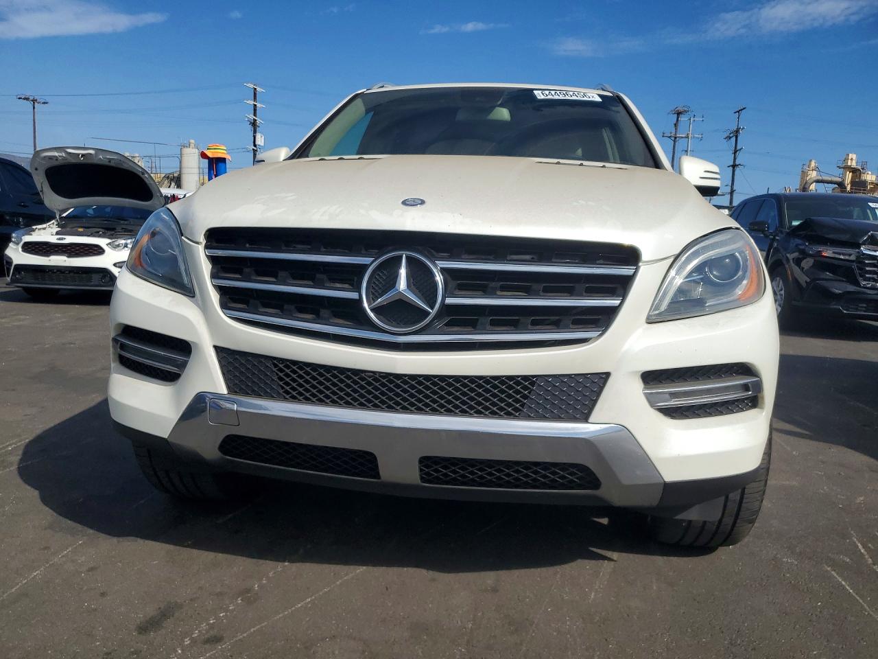 2014 Mercedes-benz Ml 350 White vin: 4JGDA5JB9EA330826