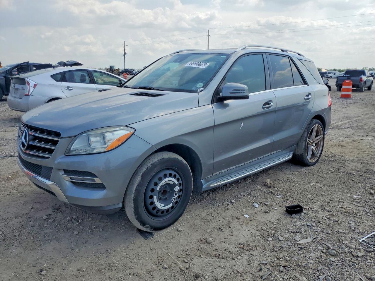 2015 Mercedes-benz Ml 350 Gray vin: 4JGDA5JB9FA453740