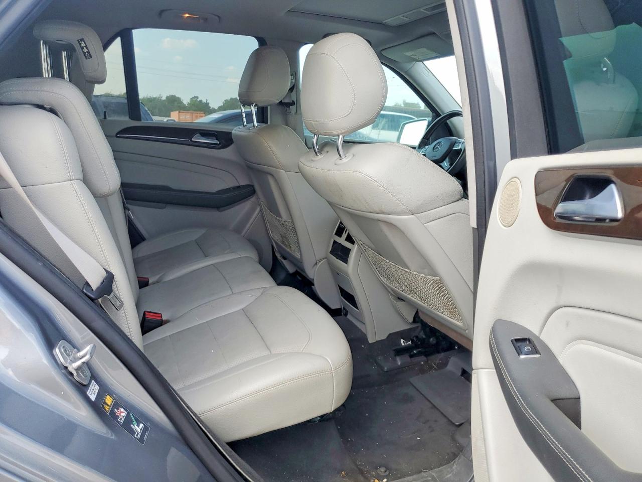 2015 Mercedes-benz Ml 350 Gray vin: 4JGDA5JB9FA453740