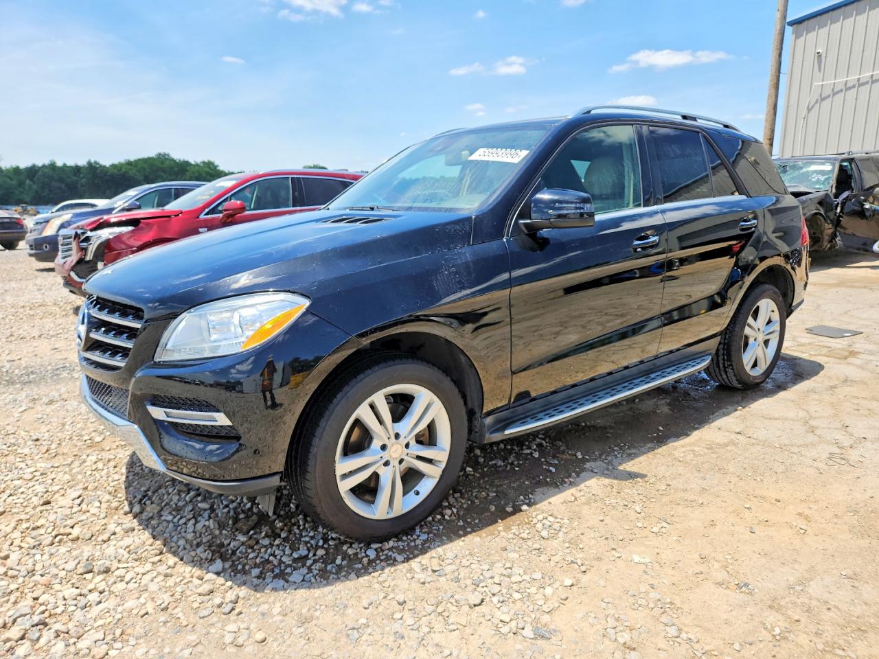 2015 Mercedes-benz Ml 350 Black vin: 4JGDA5JB9FA501267