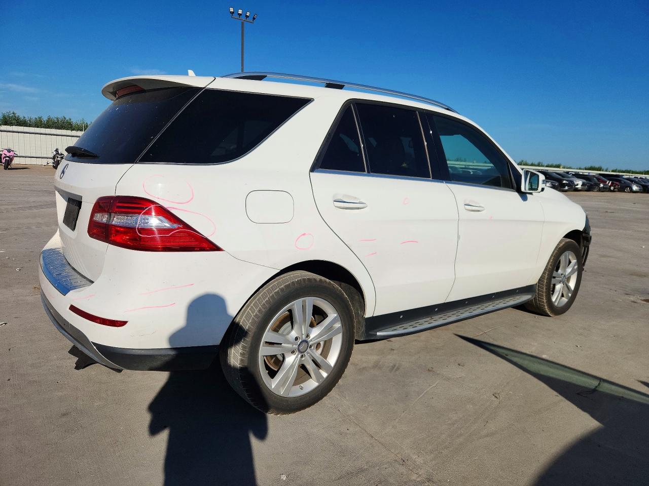 2015 Mercedes-benz Ml 350 White vin: 4JGDA5JB9FA591875