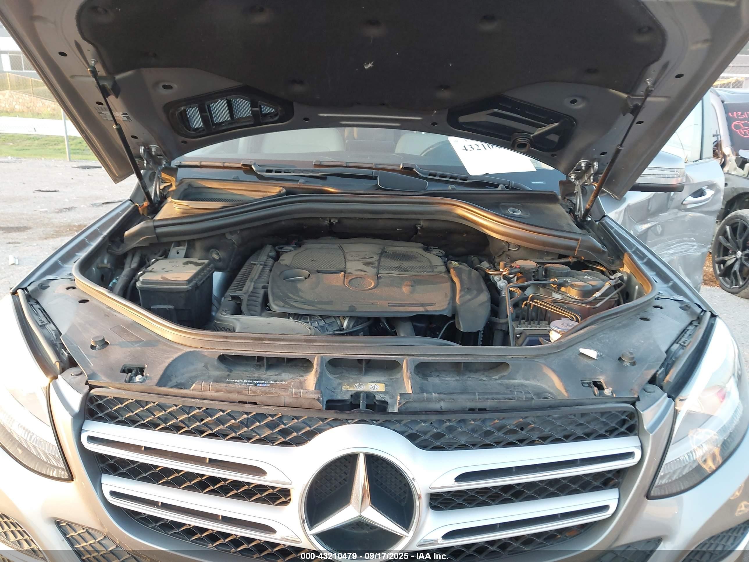 2016 Mercedes-benz Gle 350   Серый vin: 4JGDA5JB9GA656239