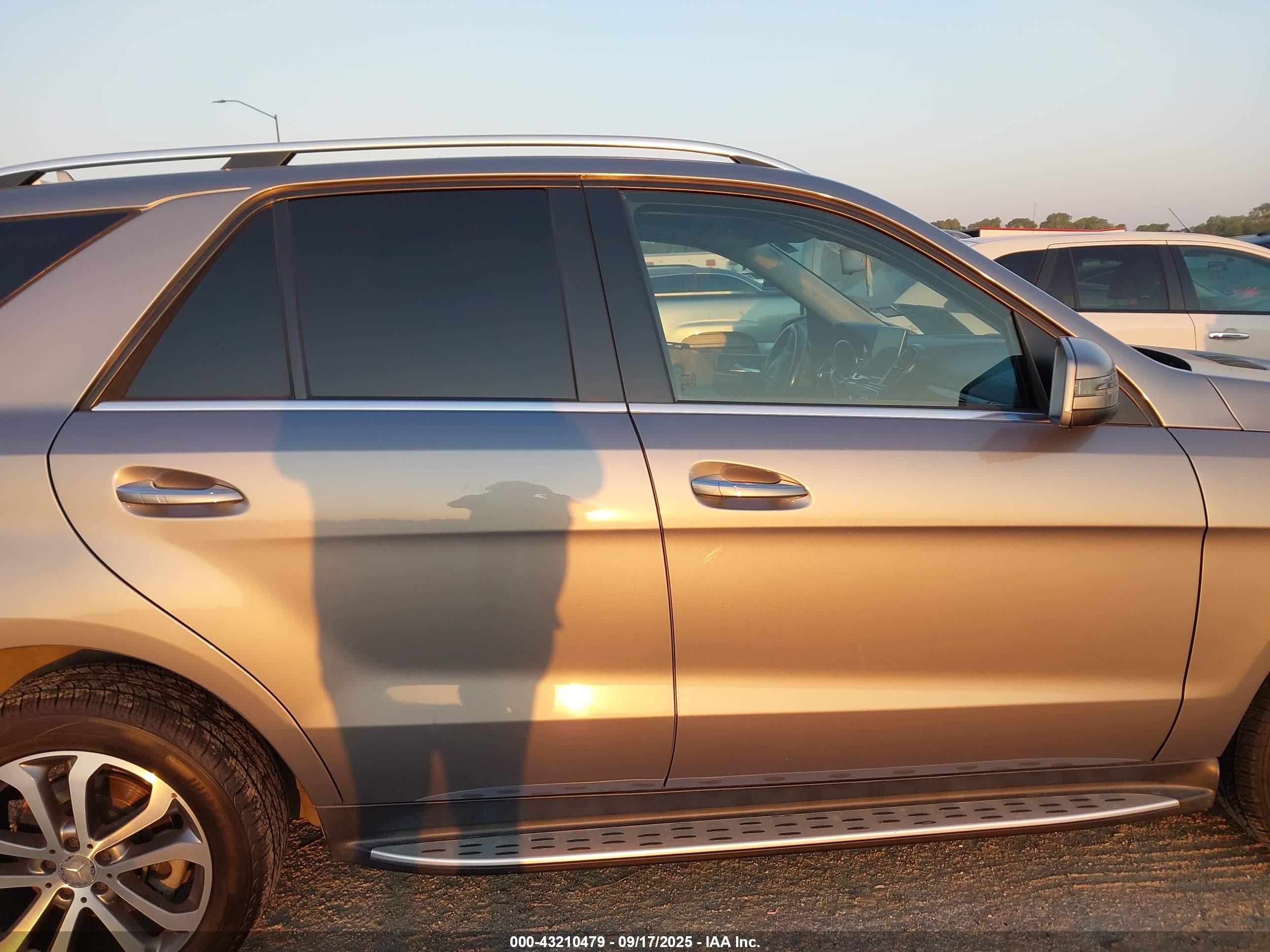 2016 Mercedes-benz Gle 350   Серый vin: 4JGDA5JB9GA656239