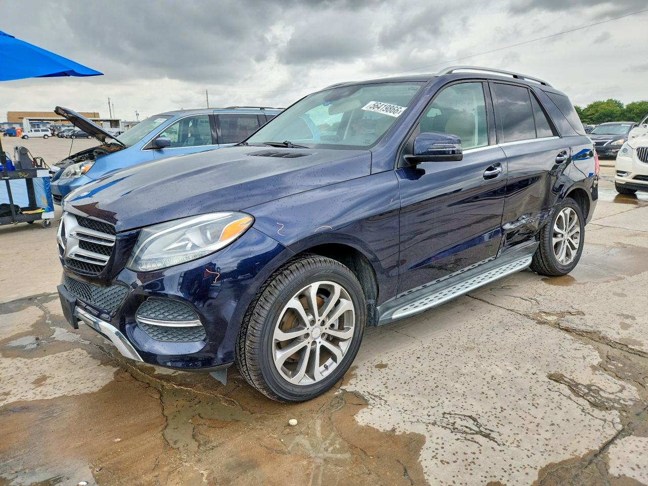 2016 Mercedes-benz Gle 350 Blue vin: 4JGDA5JB9GA657049