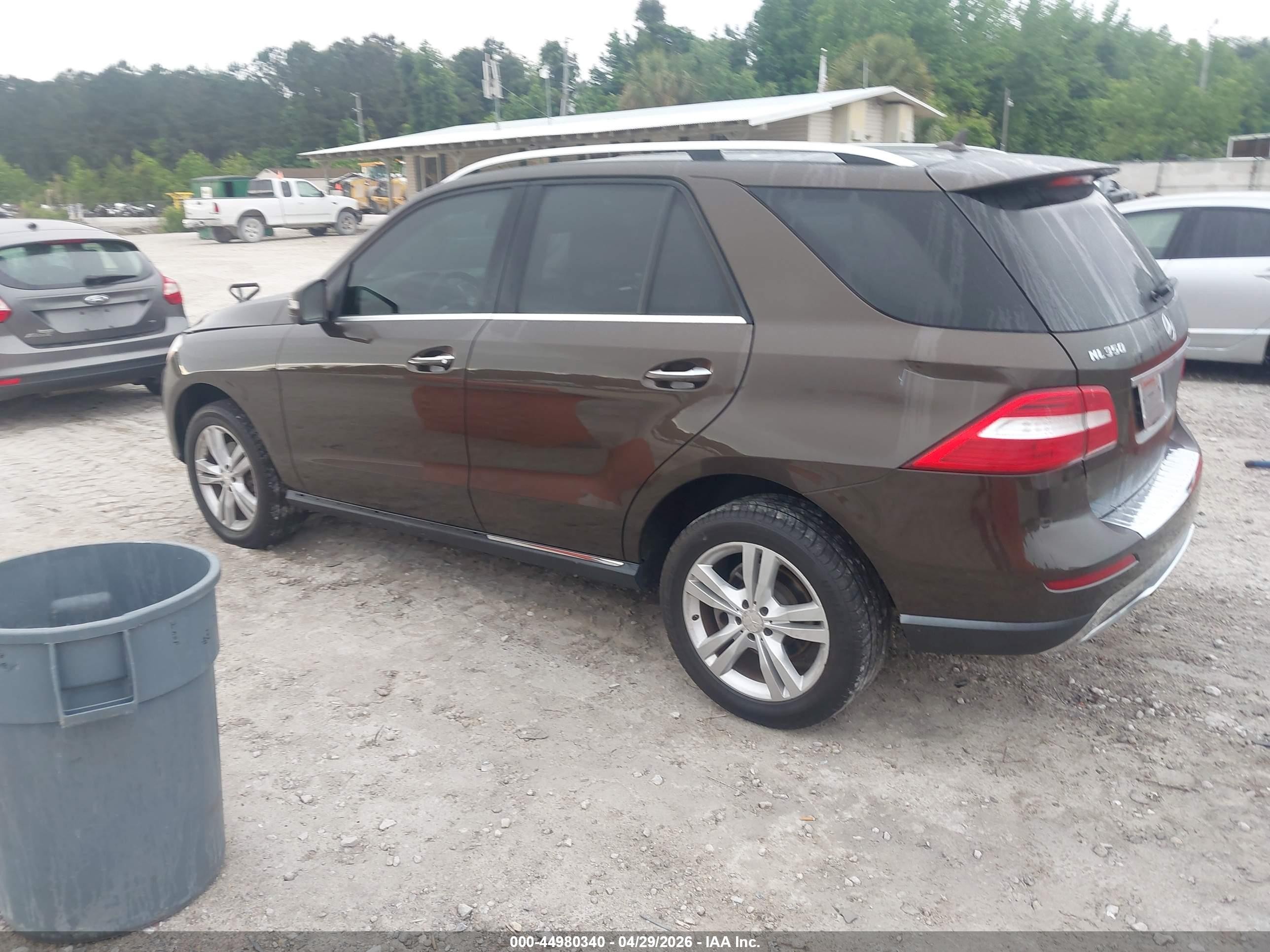 2013 Mercedes-benz Ml 350   Brown vin: 4JGDA5JBXDA152424