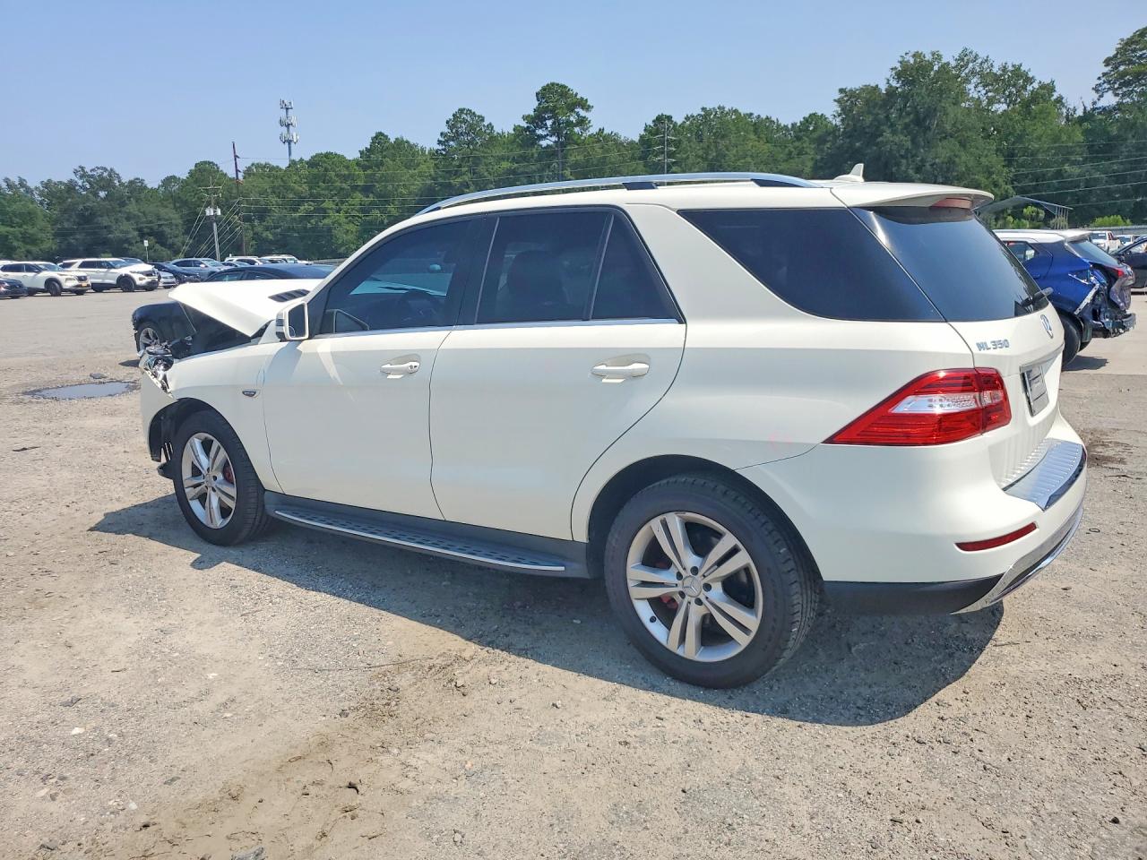 2013 Mercedes-benz Ml 350 White vin: 4JGDA5JBXDA190722