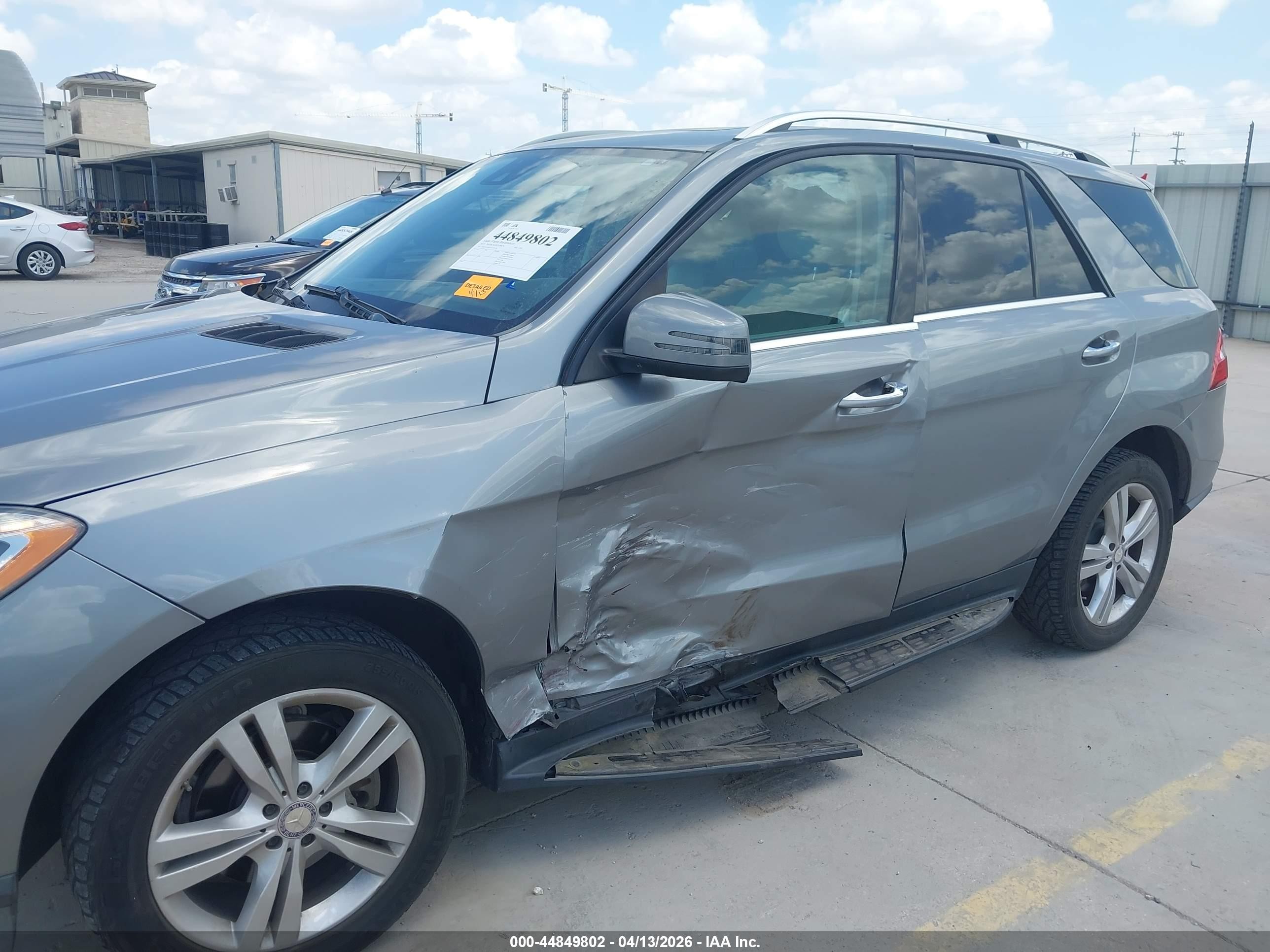 2013 Mercedes-benz Ml 350 Серебряный vin: 4JGDA5JBXDA226506