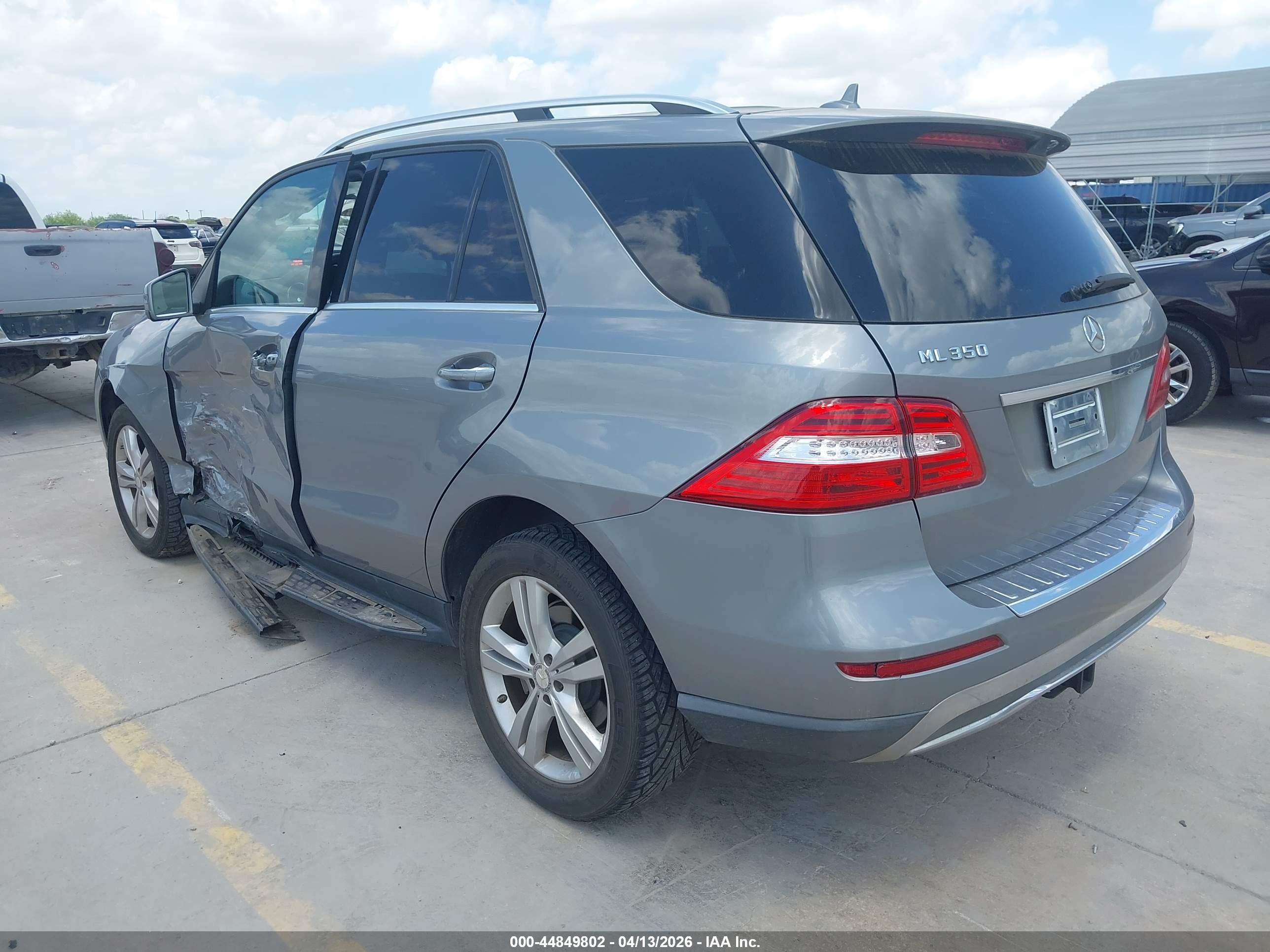 2013 Mercedes-benz Ml 350 Серебряный vin: 4JGDA5JBXDA226506