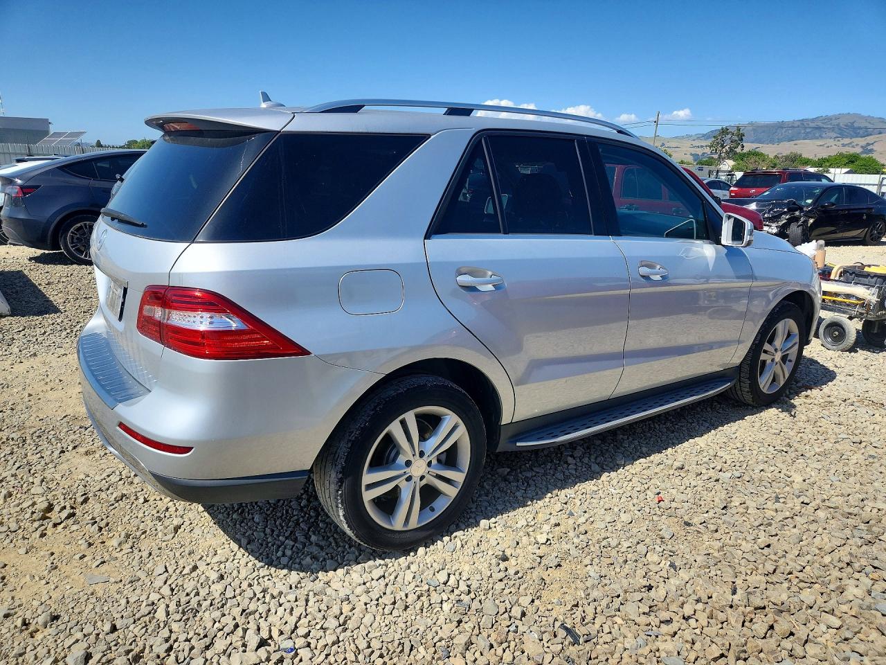 2014 Mercedes-benz Ml 350 Silver vin: 4JGDA5JBXEA275447
