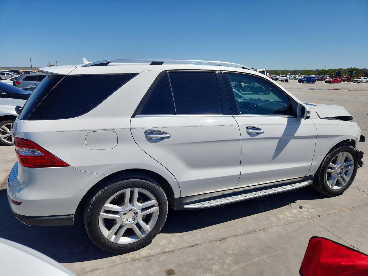 2014 Mercedes-benz Ml 350 White vin: 4JGDA5JBXEA288585