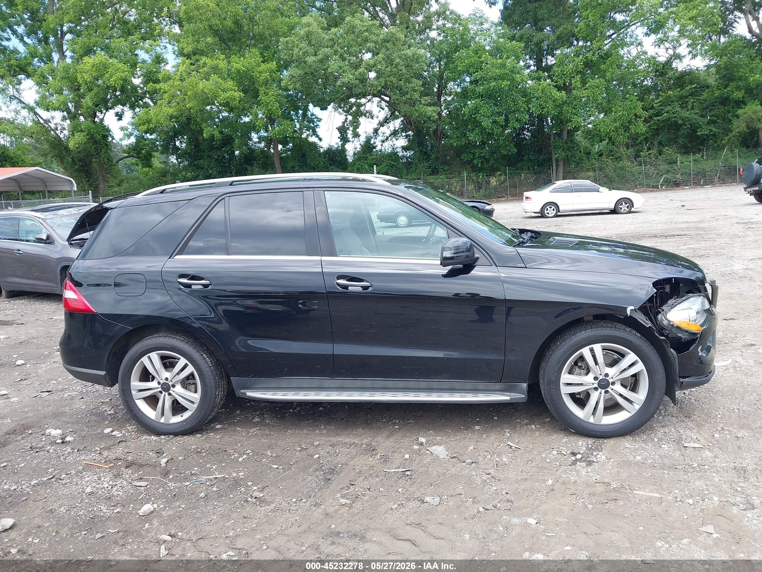 2014 Mercedes-benz Ml 350   Black vin: 4JGDA5JBXEA387665