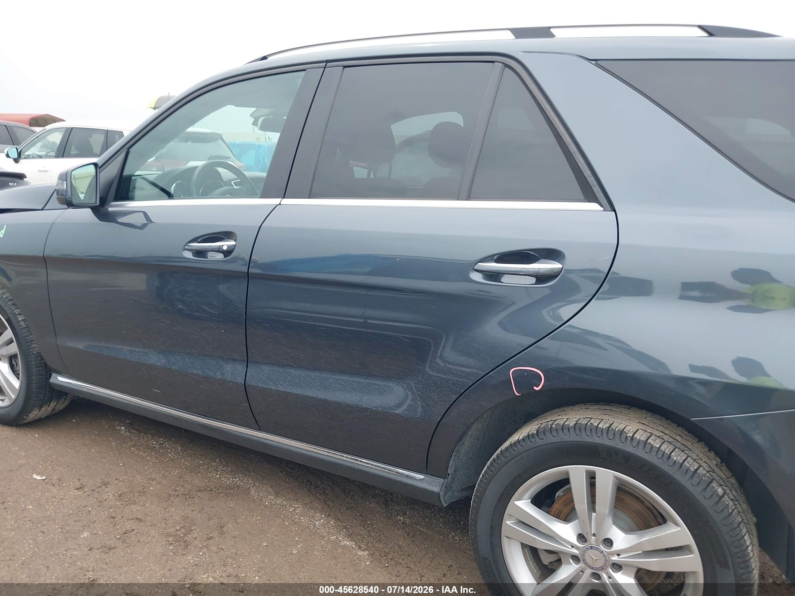 2014 Mercedes-benz Ml 350   Gray vin: 4JGDA5JBXEA417165