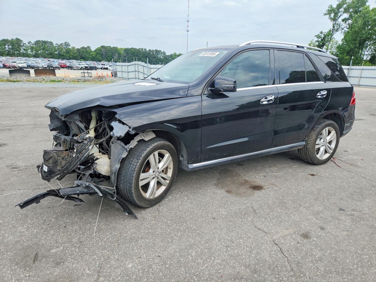 2015 Mercedes-benz Ml 350 Black vin: 4JGDA5JBXFA464844