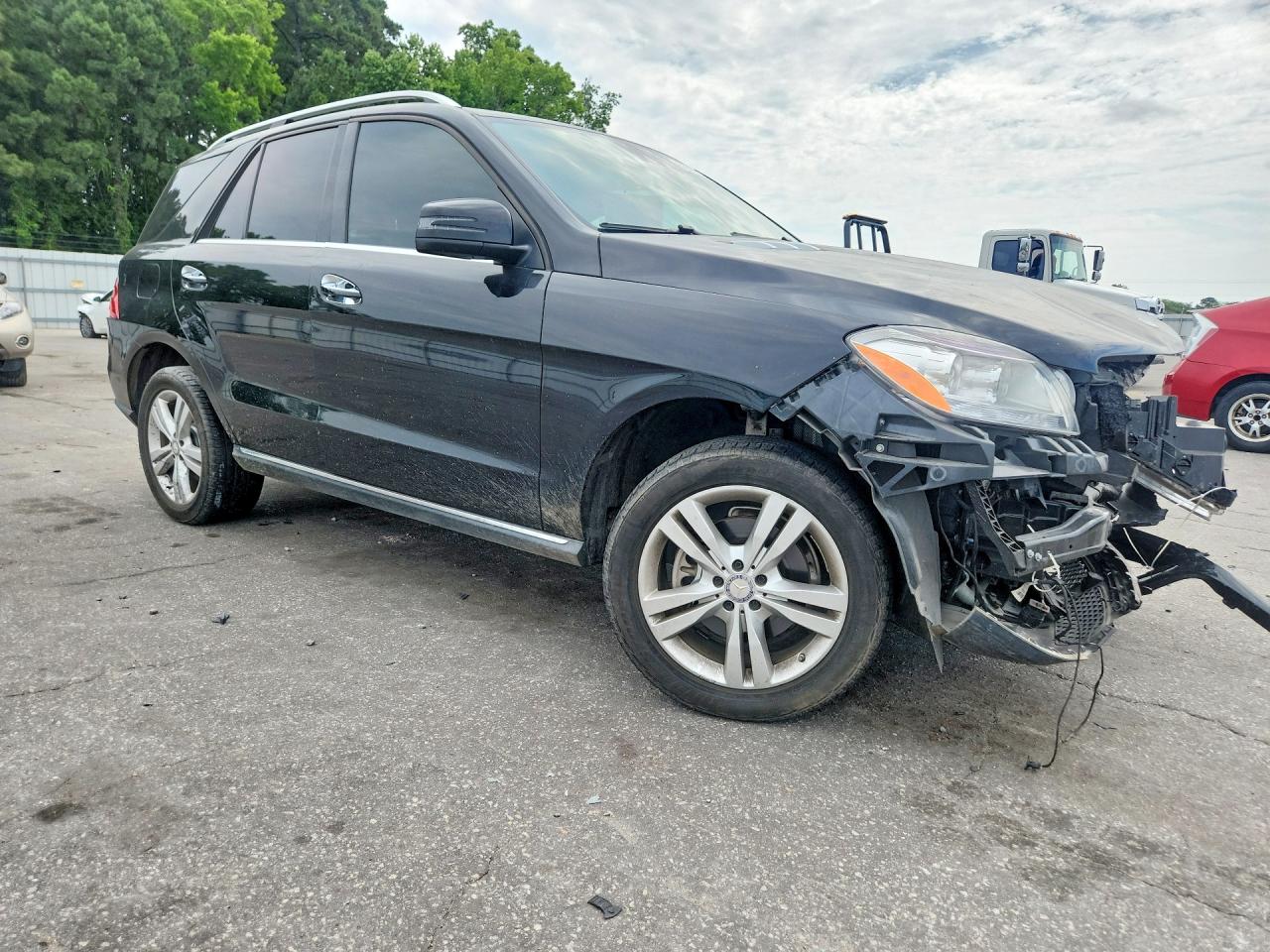 2015 Mercedes-benz Ml 350 Black vin: 4JGDA5JBXFA464844
