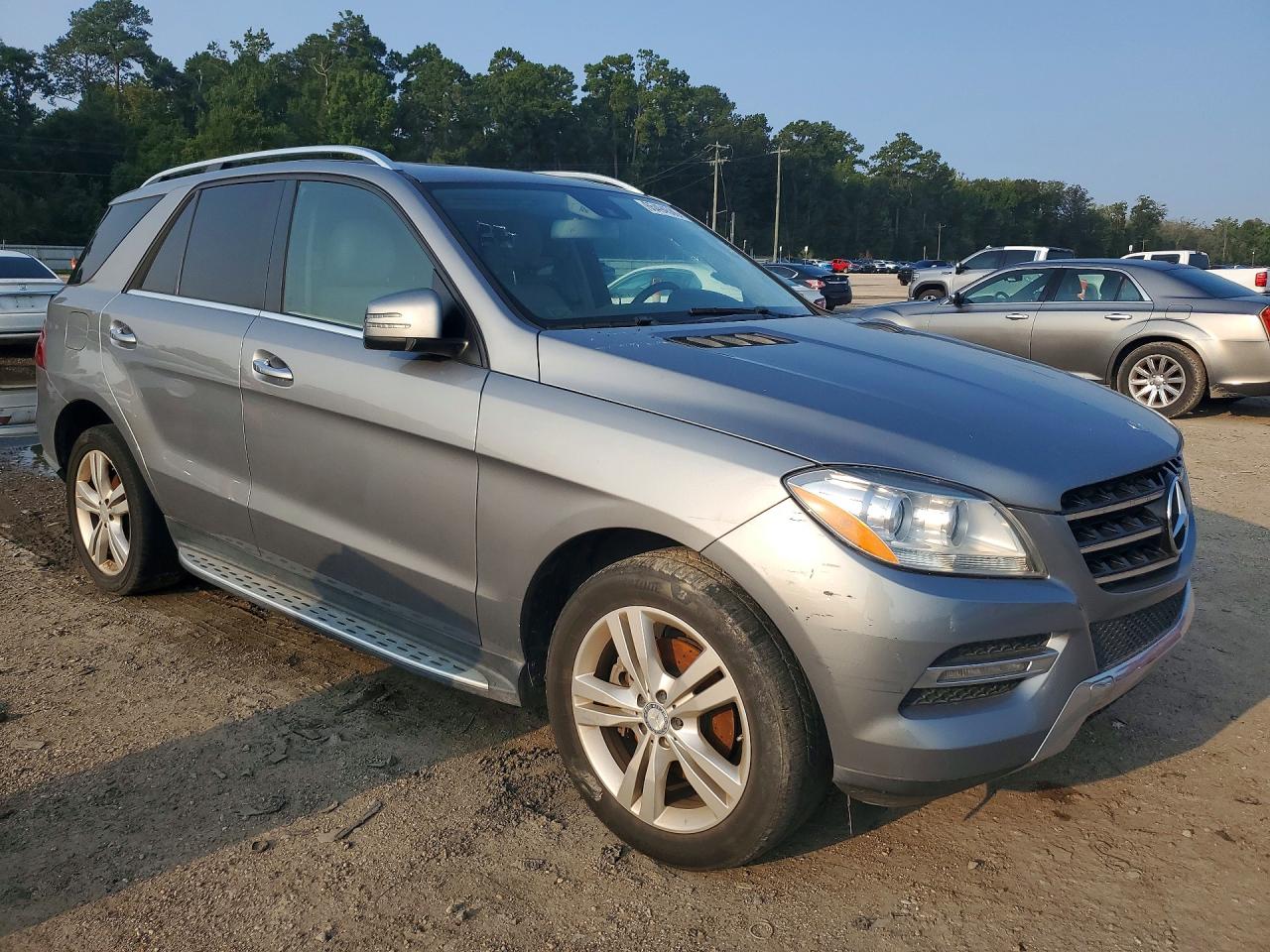 2015 Mercedes-benz Ml 350 Silver vin: 4JGDA5JBXFA465153
