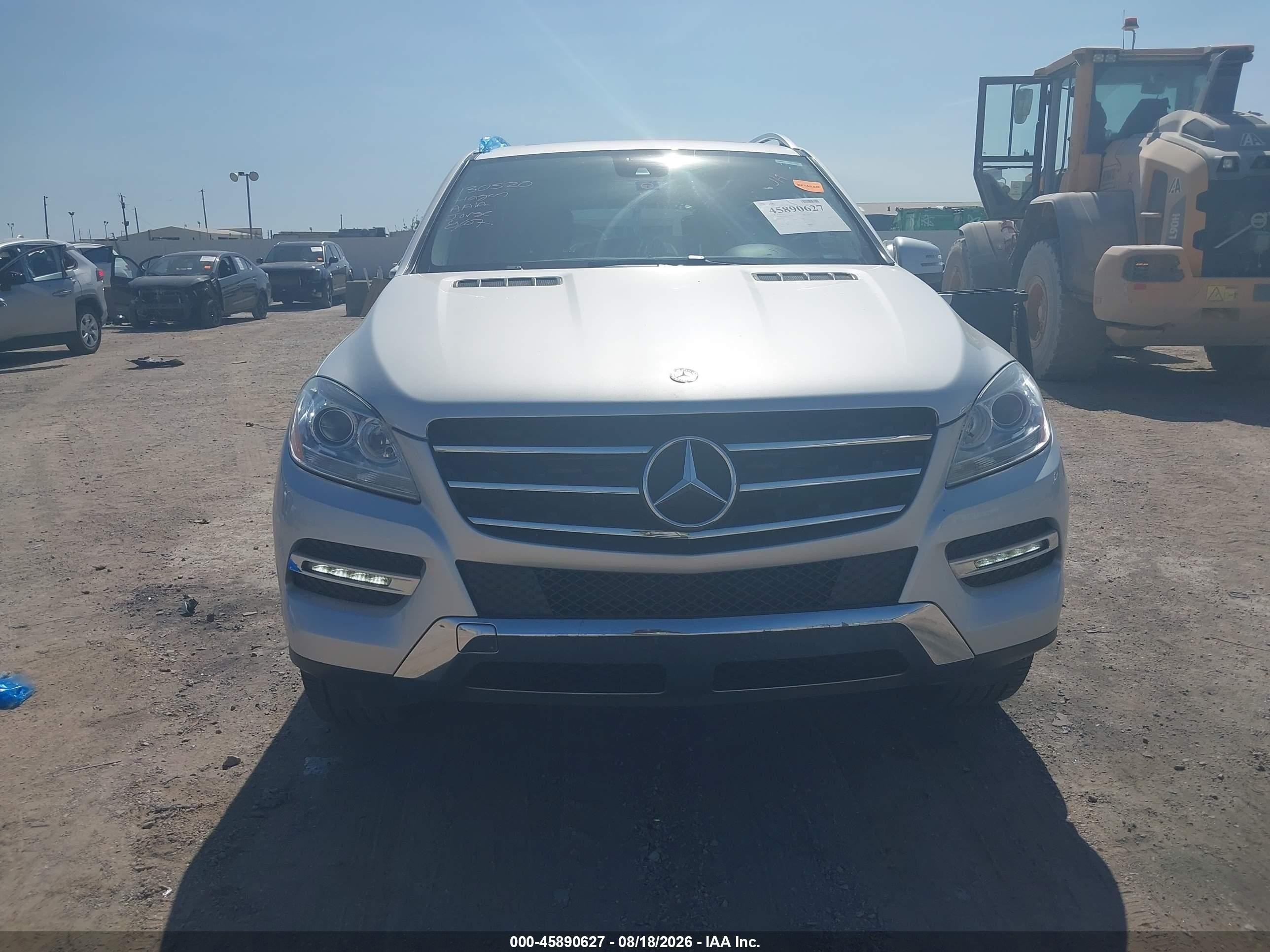 2015 Mercedes-benz Ml 350   White vin: 4JGDA5JBXFA590279