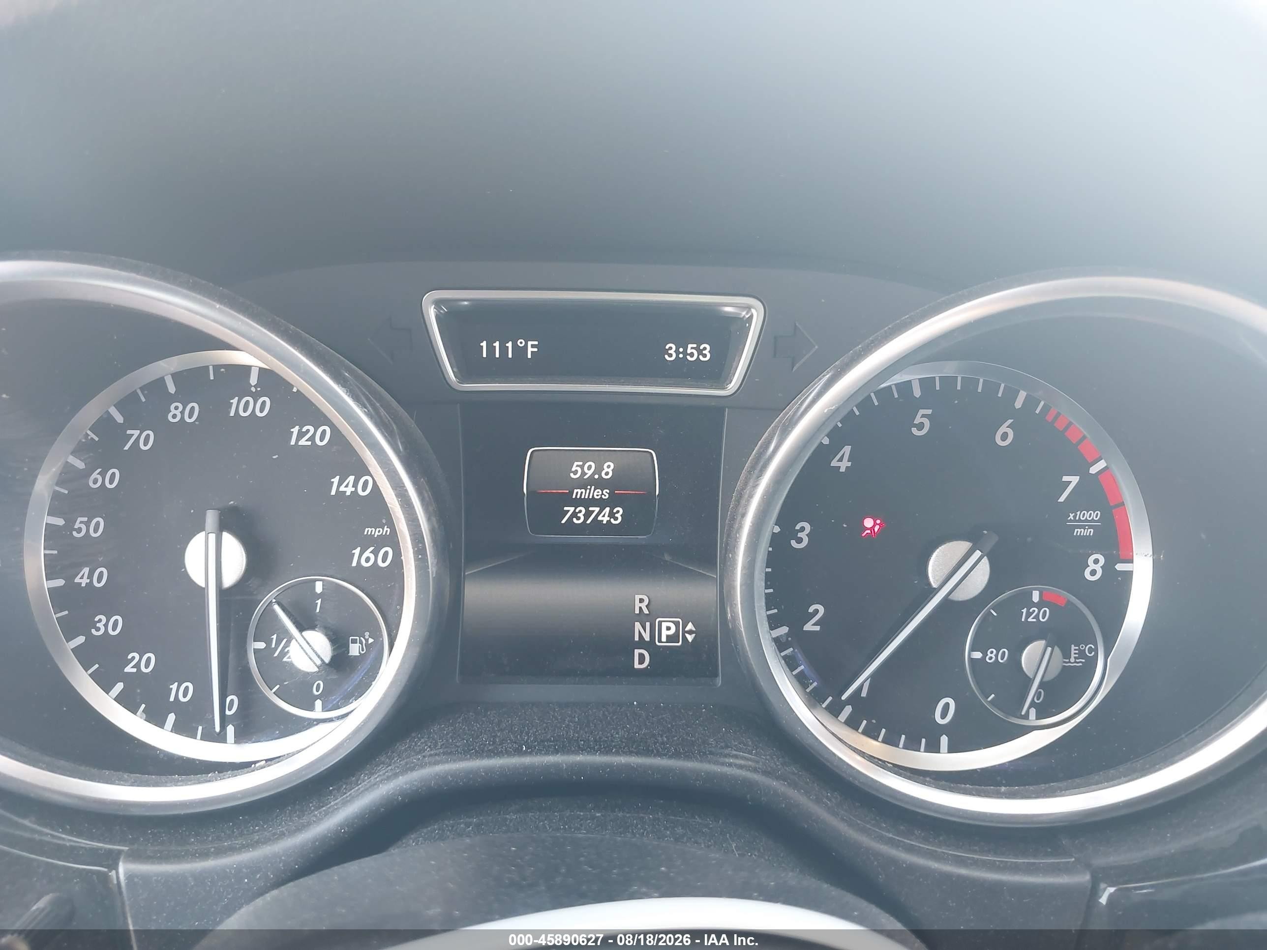 2015 Mercedes-benz Ml 350   White vin: 4JGDA5JBXFA590279
