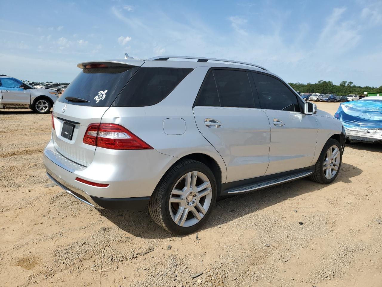 2015 Mercedes-benz Ml 350 Silver vin: 4JGDA5JBXFA593473