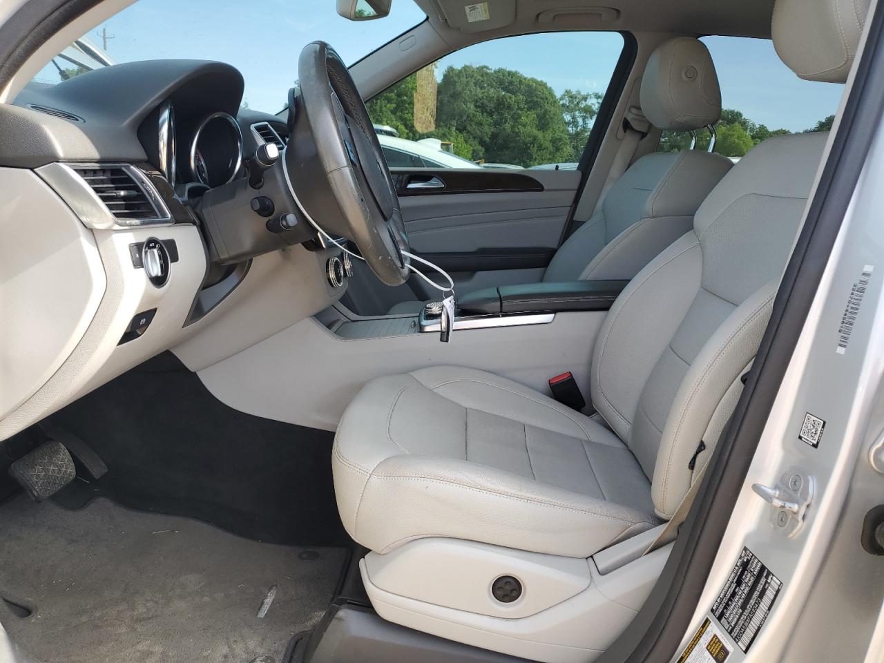 2015 Mercedes-benz Ml 350 Silver vin: 4JGDA5JBXFA593473