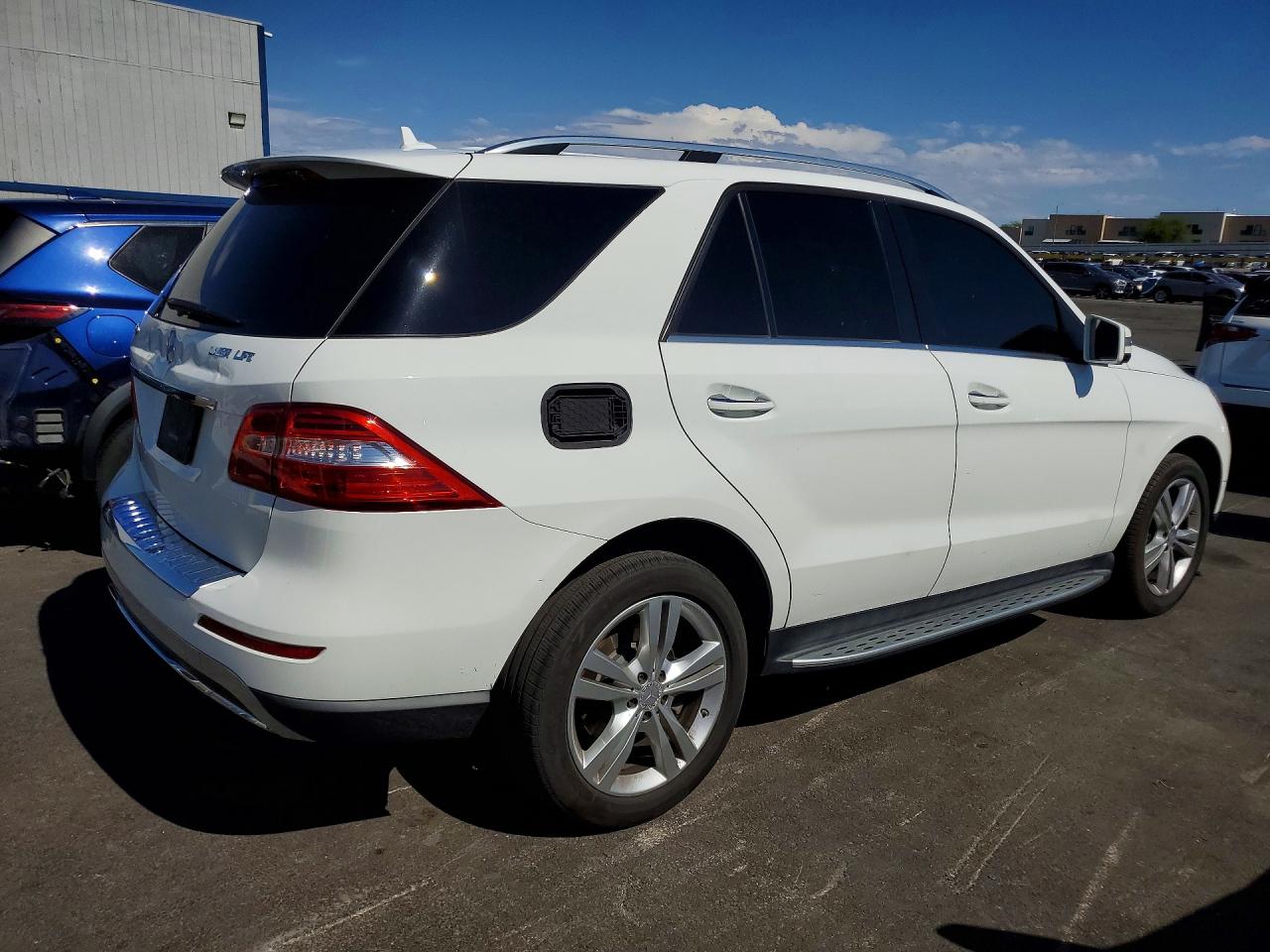 2015 Mercedes-benz Ml 350 White vin: 4JGDA5JBXFA618825