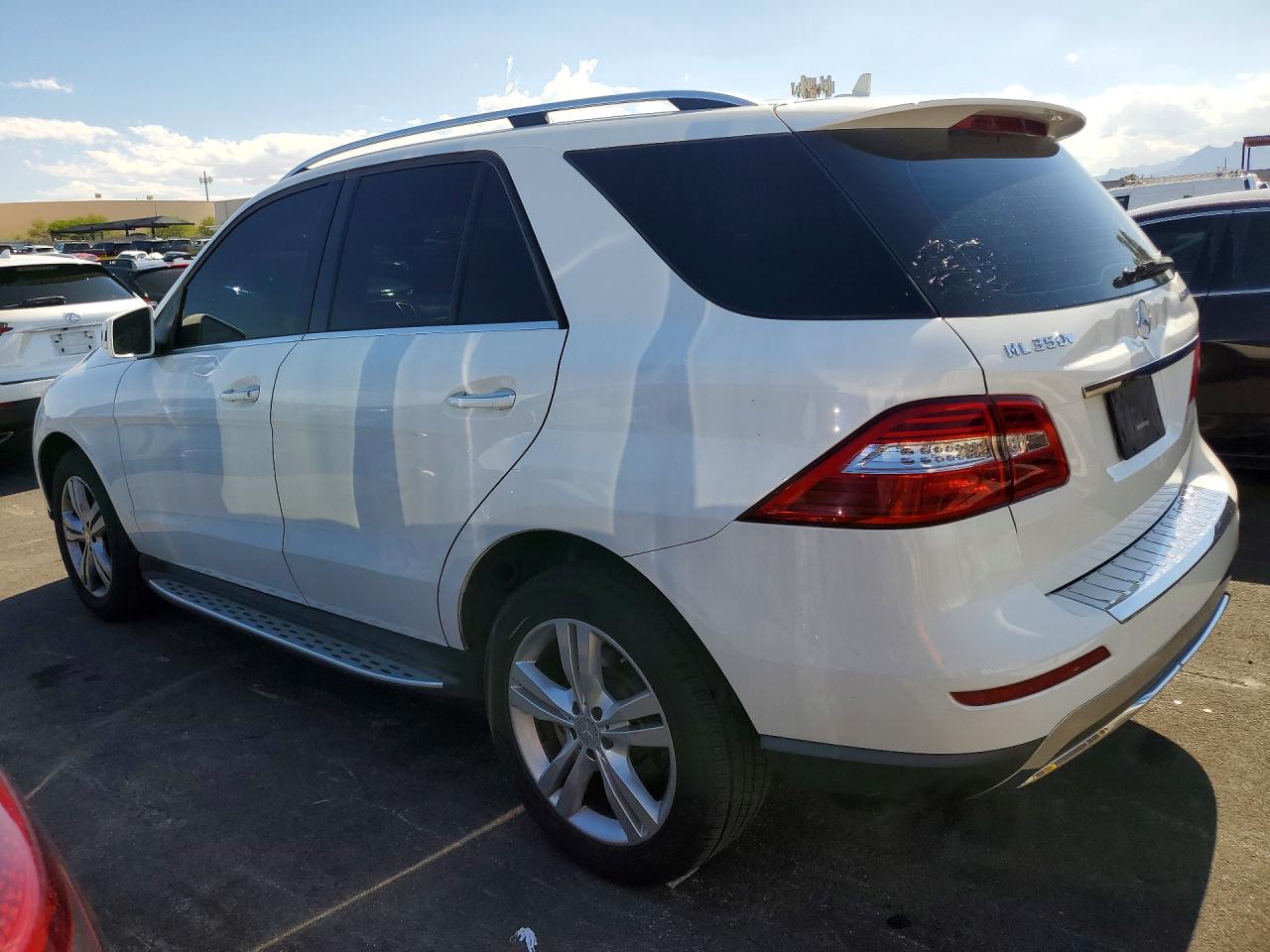 2015 Mercedes-benz Ml 350 White vin: 4JGDA5JBXFA618825