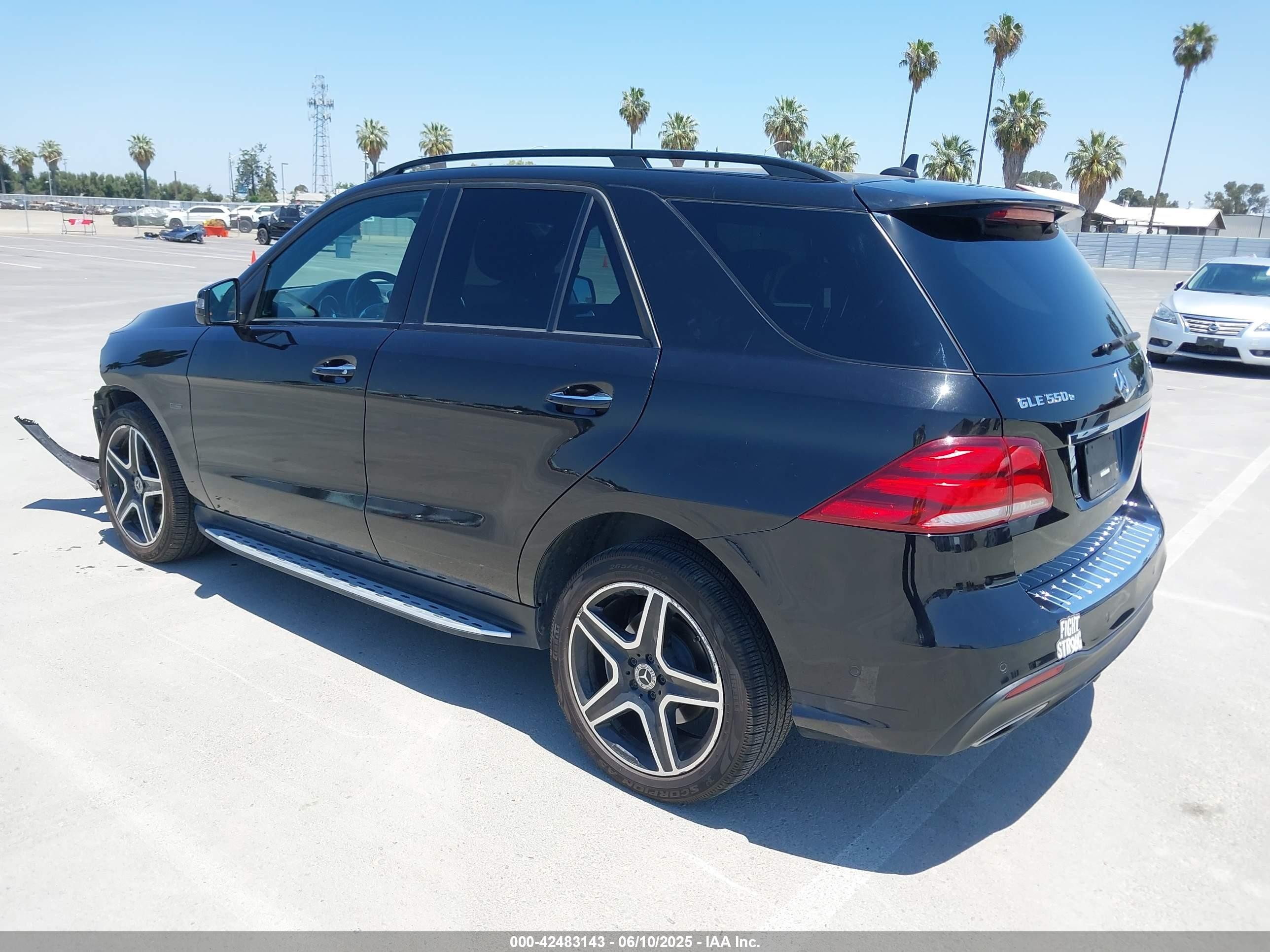 2018 Mercedes-benz Gle 550e Plug-in Hybrid 4matic Black vin: 4JGDA6DB8JB166698
