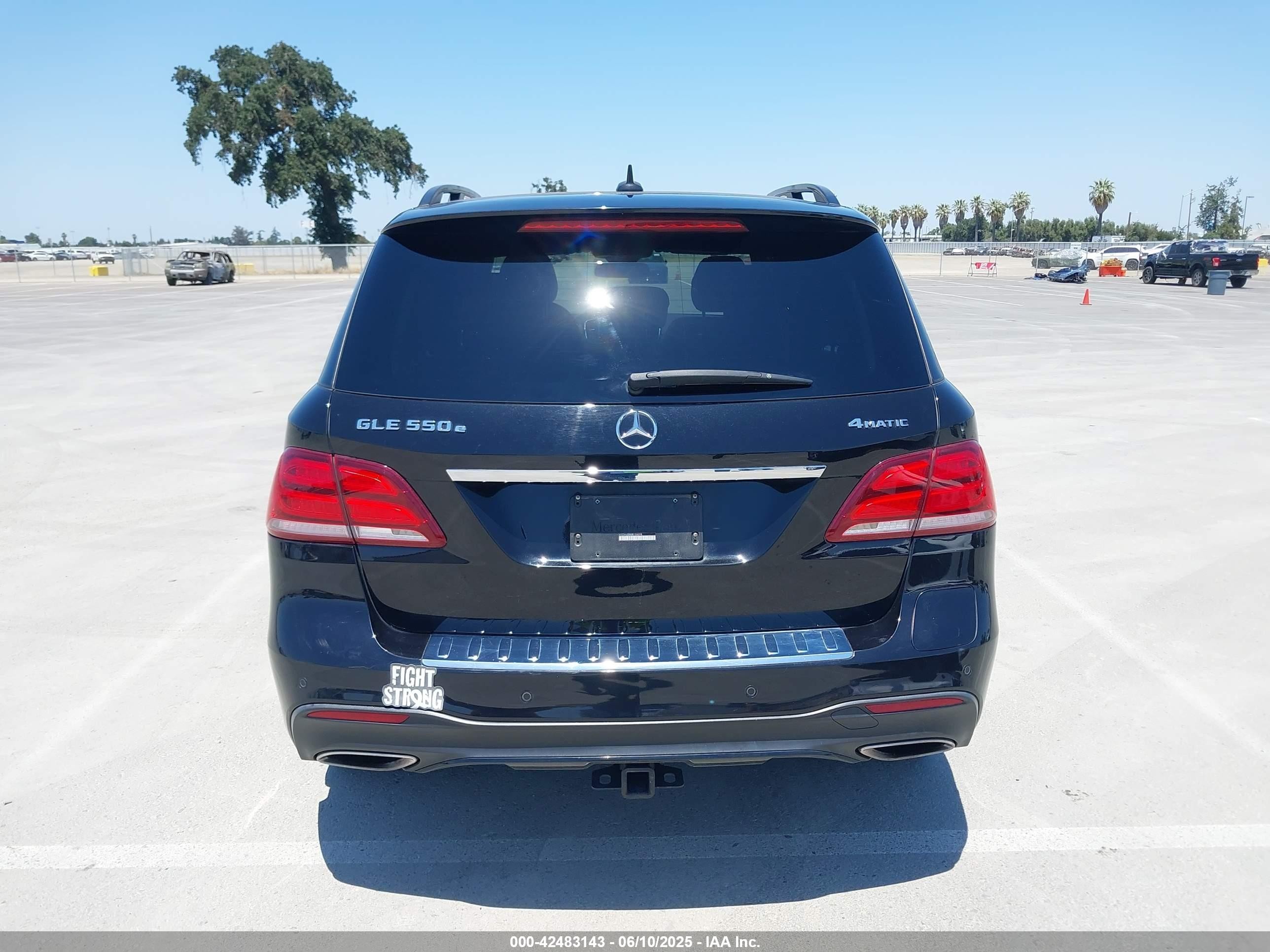 2018 Mercedes-benz Gle 550e Plug-in Hybrid 4matic Black vin: 4JGDA6DB8JB166698