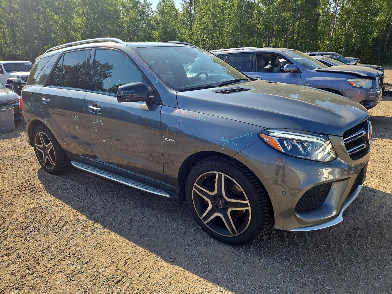2017 Mercedes-benz Gle 43 Amg Gray vin: 4JGDA6EB4HA825603