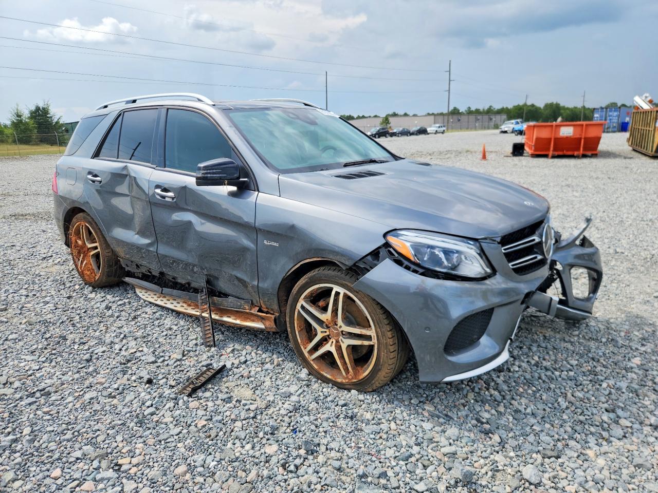 2018 Mercedes-benz Gle 43 Amg Gray vin: 4JGDA6EB6JB129504