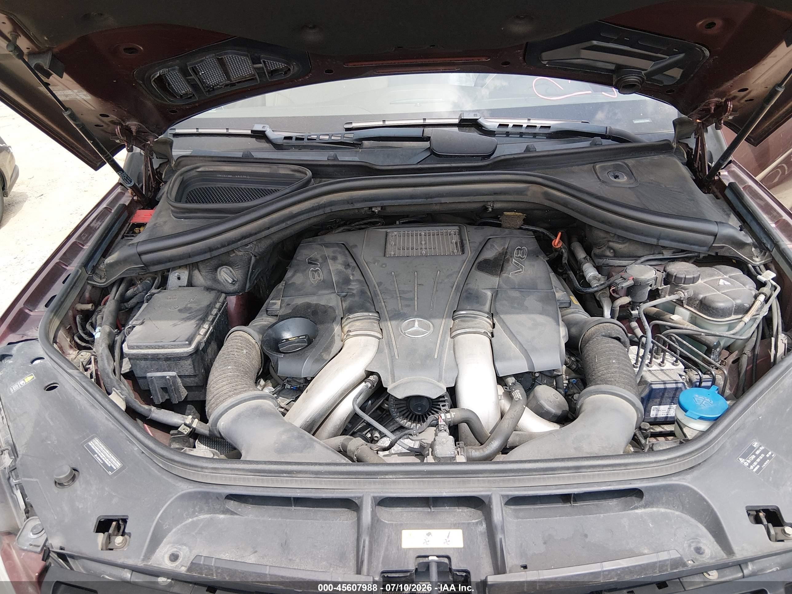 2013 Mercedes-benz Ml 550 4matic Темно-бордовый vin: 4JGDA7DB0DA144842