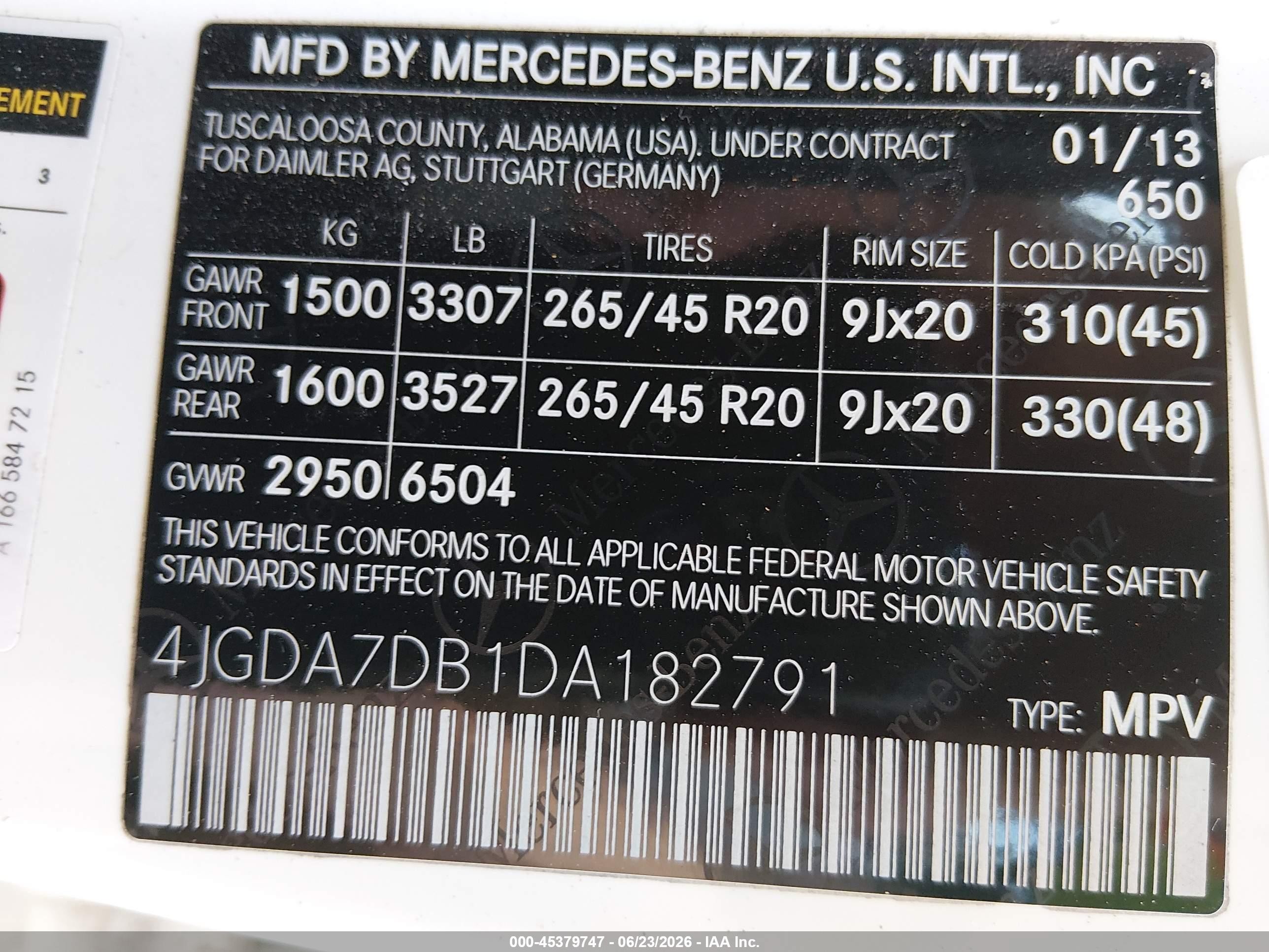 2013 Mercedes-benz Ml 550 4matic White vin: 4JGDA7DB1DA182791