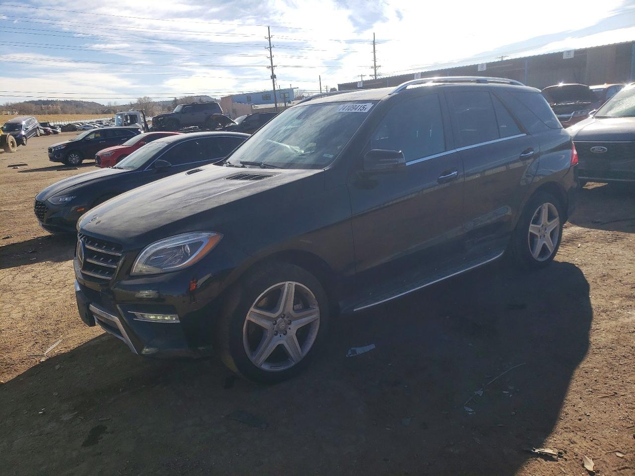 2014 Mercedes-benz Ml 550 4matic Черный vin: 4JGDA7DB1EA306611