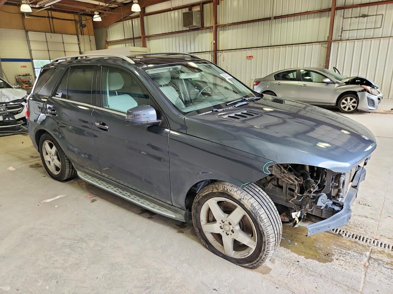 2014 Mercedes-benz Ml 550 4matic Gray vin: 4JGDA7DB1EA412475