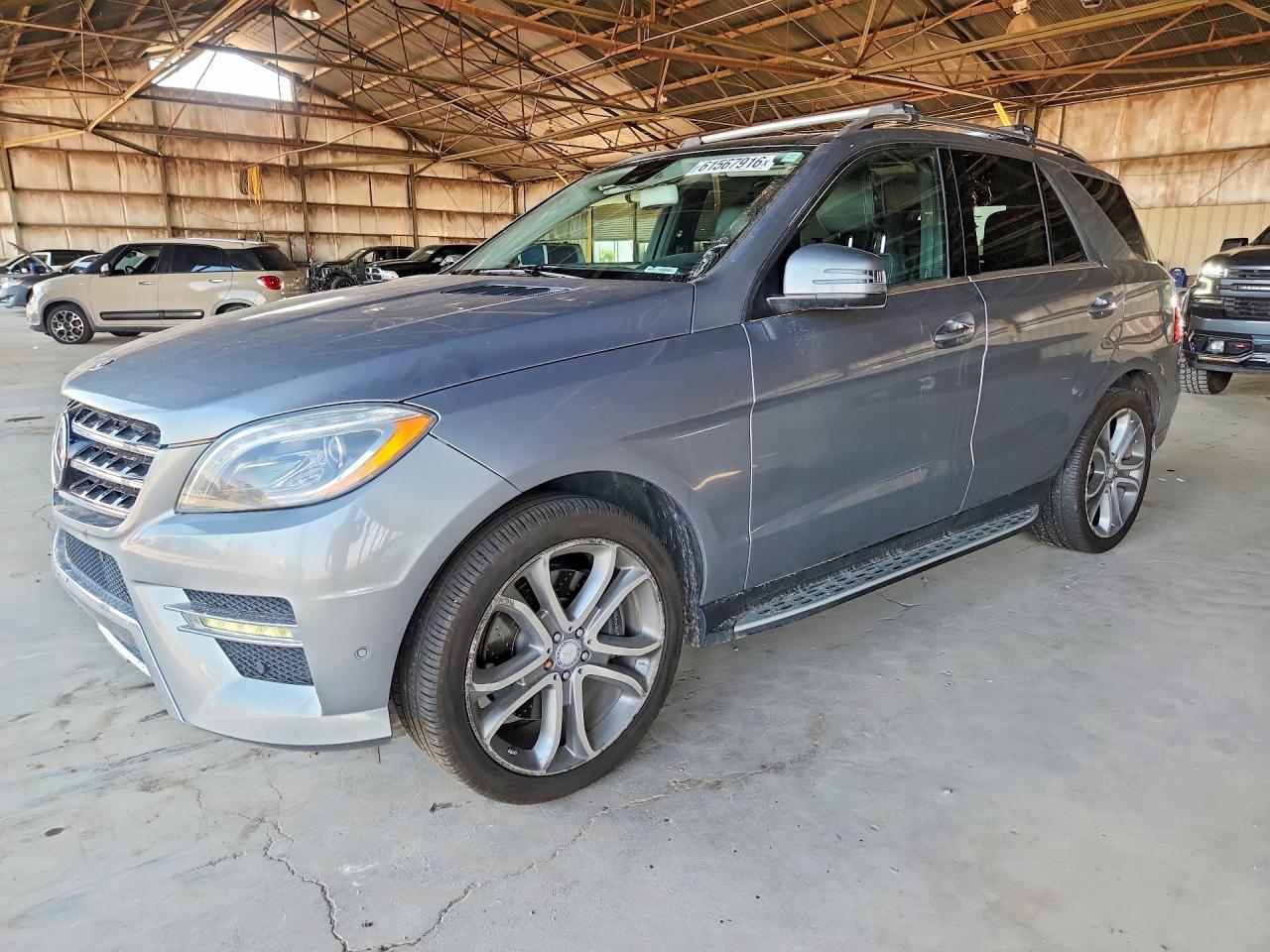 2014 Mercedes-benz Ml 550 4matic Silver vin: 4JGDA7DB3EA299208