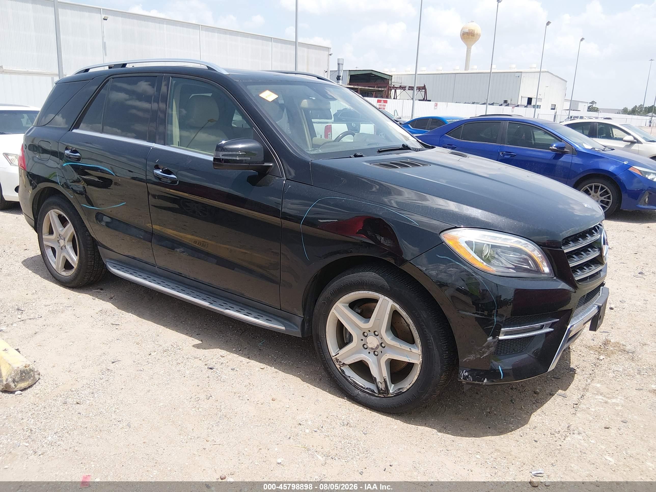 2014 Mercedes-benz Ml 550 4matic Black vin: 4JGDA7DB3EA379303