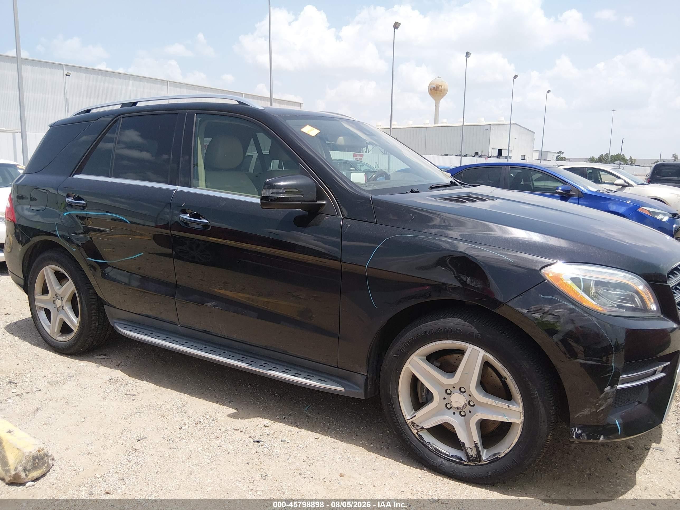 2014 Mercedes-benz Ml 550 4matic Black vin: 4JGDA7DB3EA379303