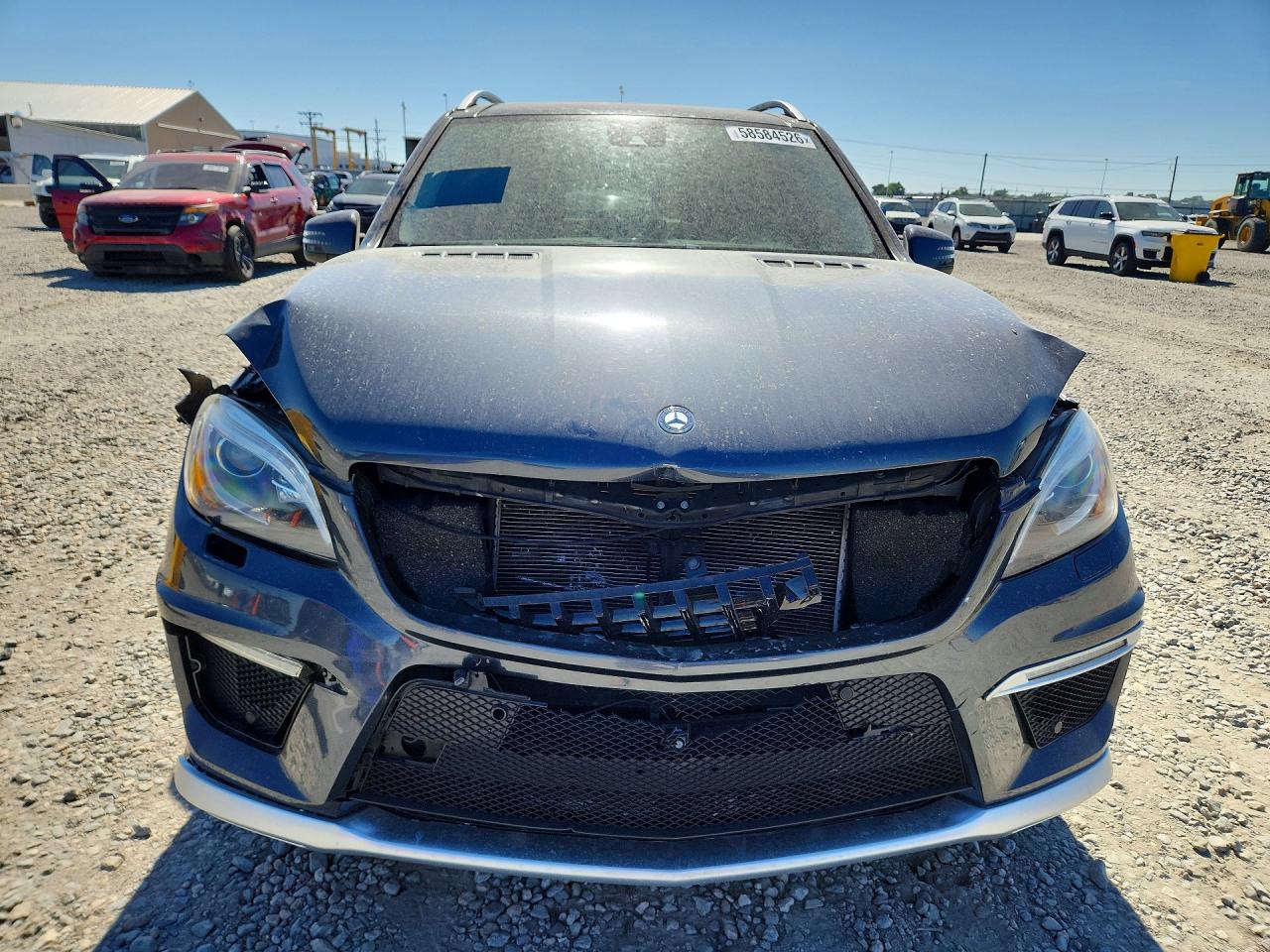 2014 Mercedes-benz Ml 550 4matic Gray vin: 4JGDA7DB3EA420142