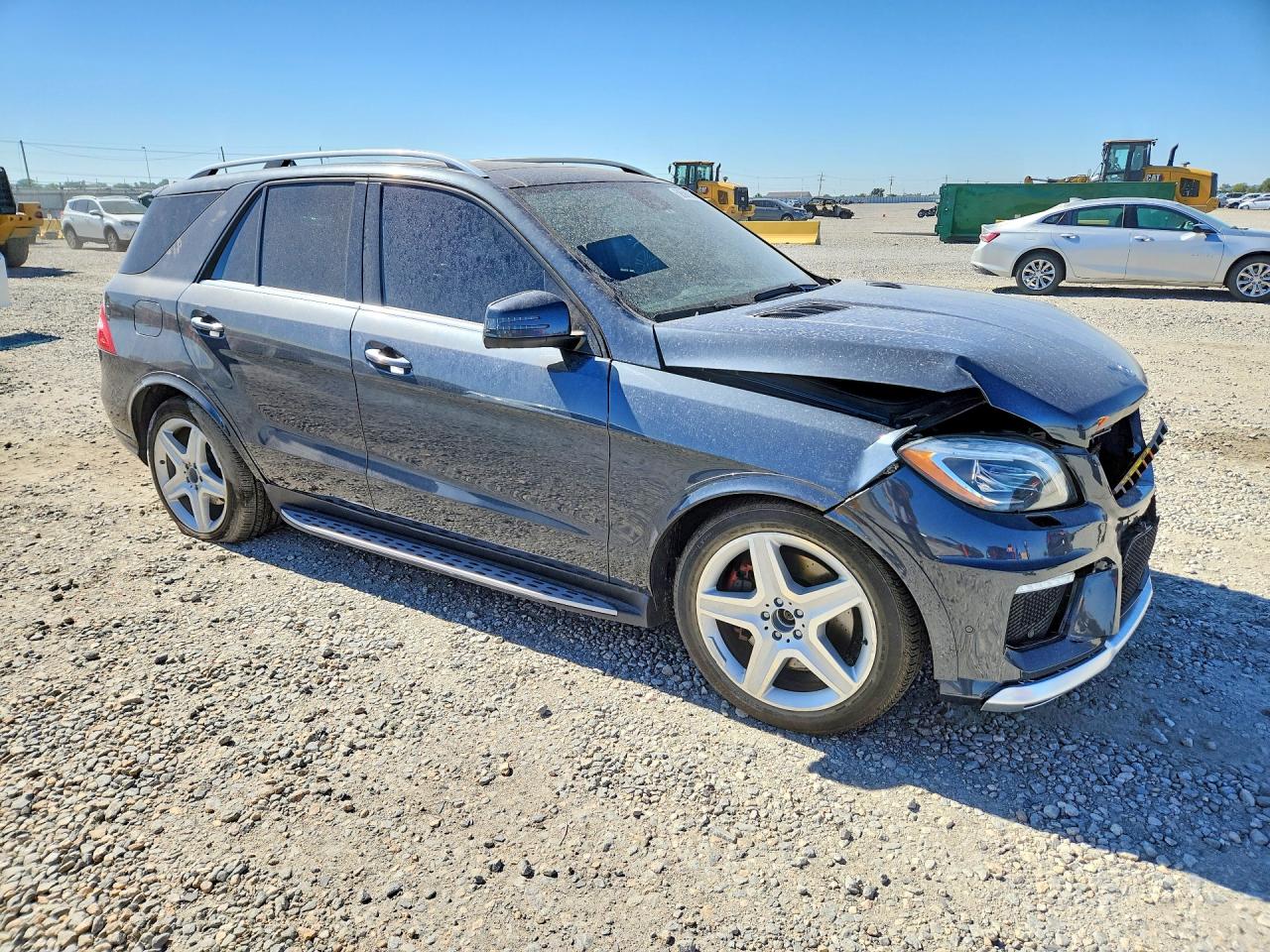 2014 Mercedes-benz Ml 550 4matic Gray vin: 4JGDA7DB3EA420142