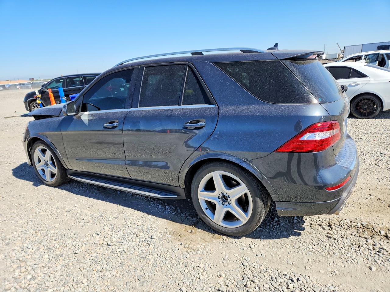 2014 Mercedes-benz Ml 550 4matic Gray vin: 4JGDA7DB3EA420142