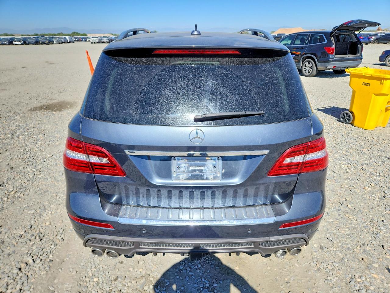 2014 Mercedes-benz Ml 550 4matic Gray vin: 4JGDA7DB3EA420142