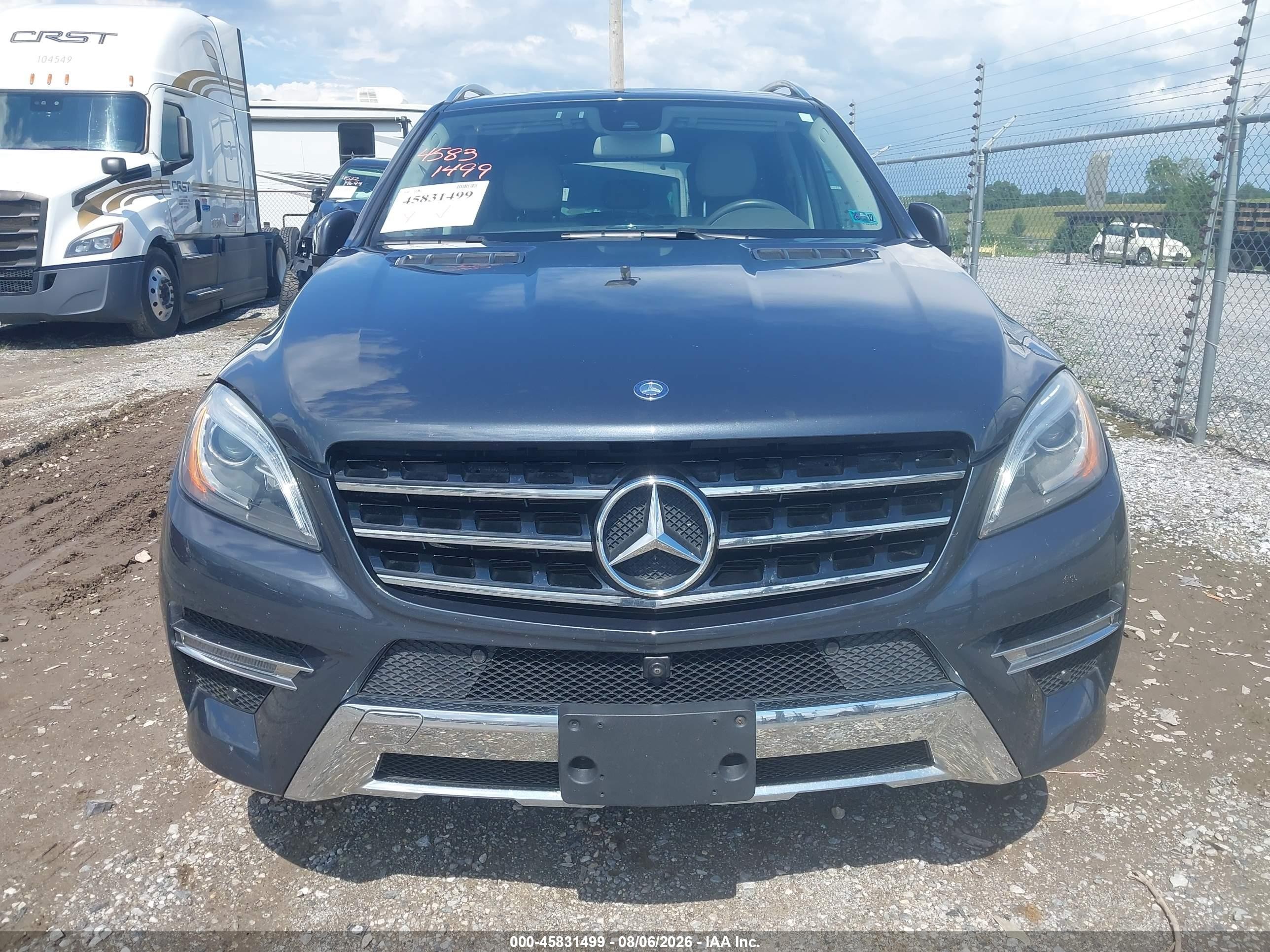 2014 Mercedes-benz Ml 550 4matic Blue vin: 4JGDA7DB8EA419388