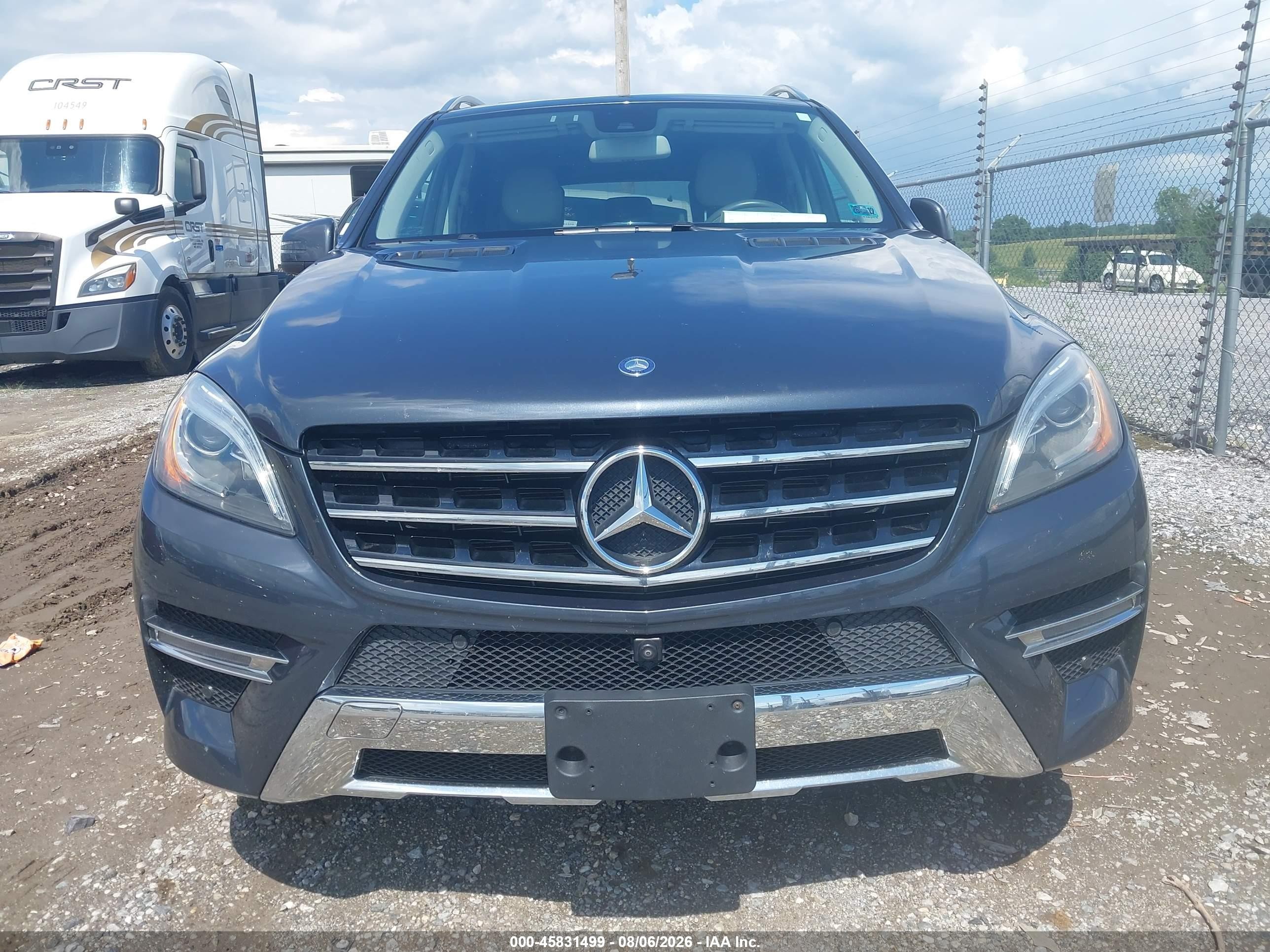 2014 Mercedes-benz Ml 550 4matic Blue vin: 4JGDA7DB8EA419388