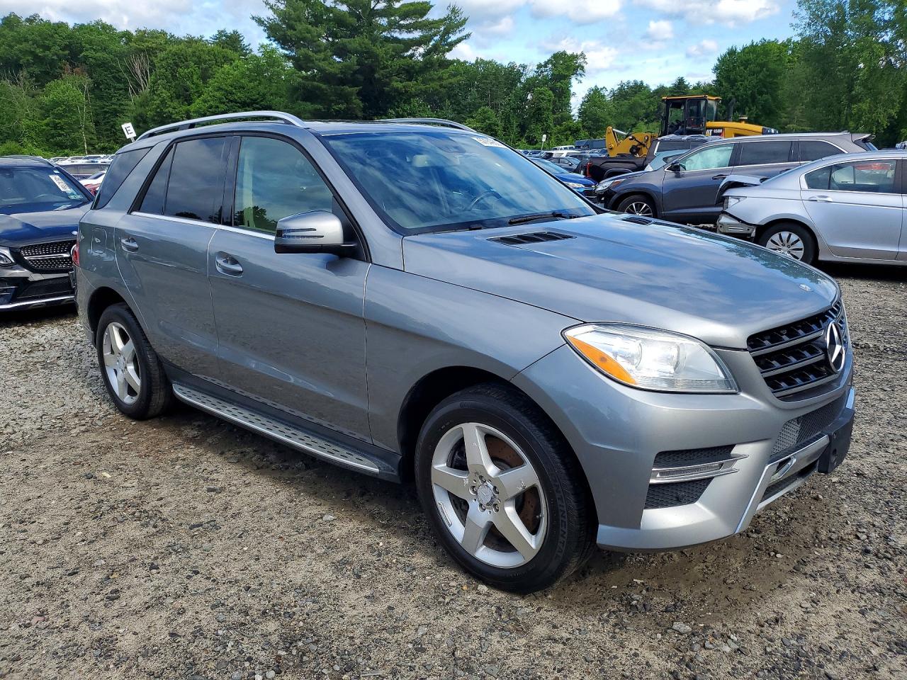 2014 Mercedes-benz Ml 550 4matic Gray vin: 4JGDA7DBXEA299058