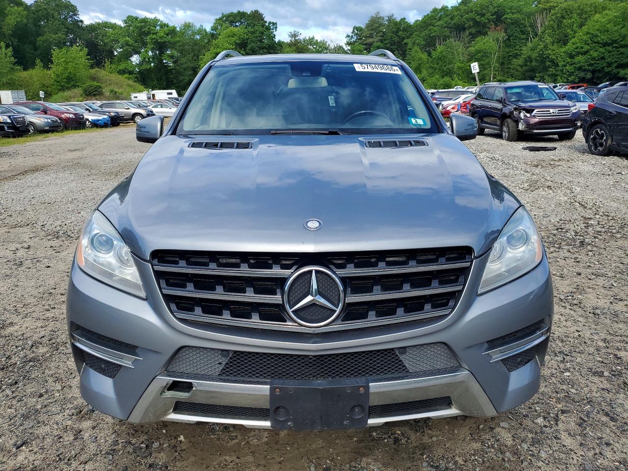 2014 Mercedes-benz Ml 550 4matic Gray vin: 4JGDA7DBXEA299058